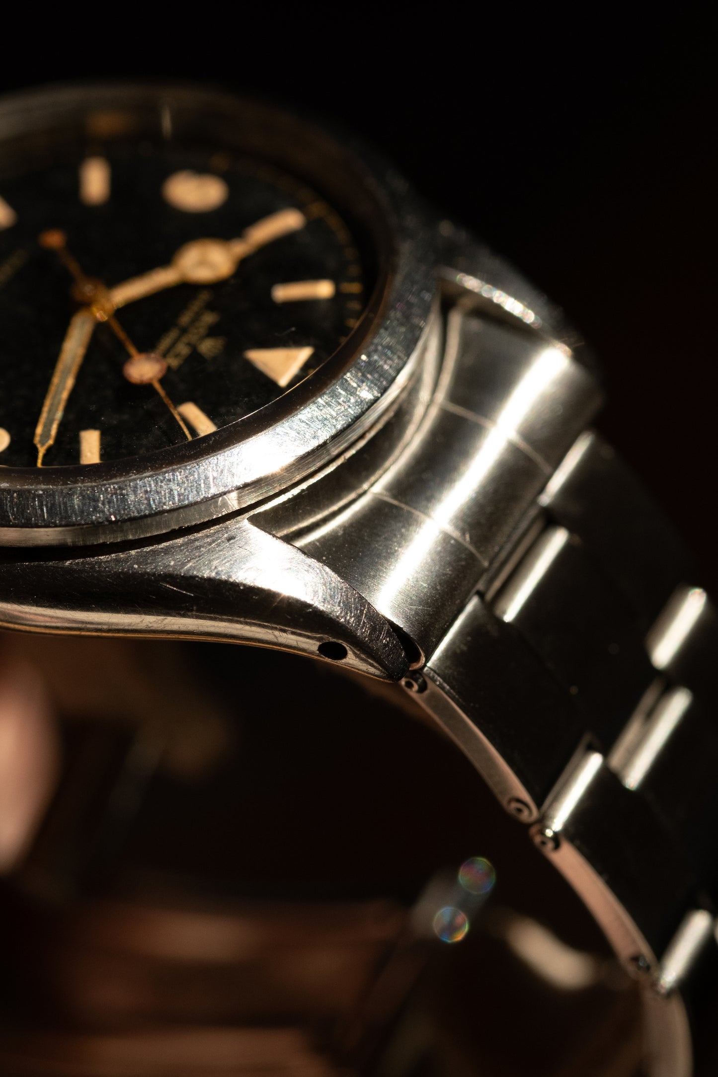 ROLEX Explorer Ref. 6150 Gilt Chapter Ring Swiss only Lollipop Dial (1953)