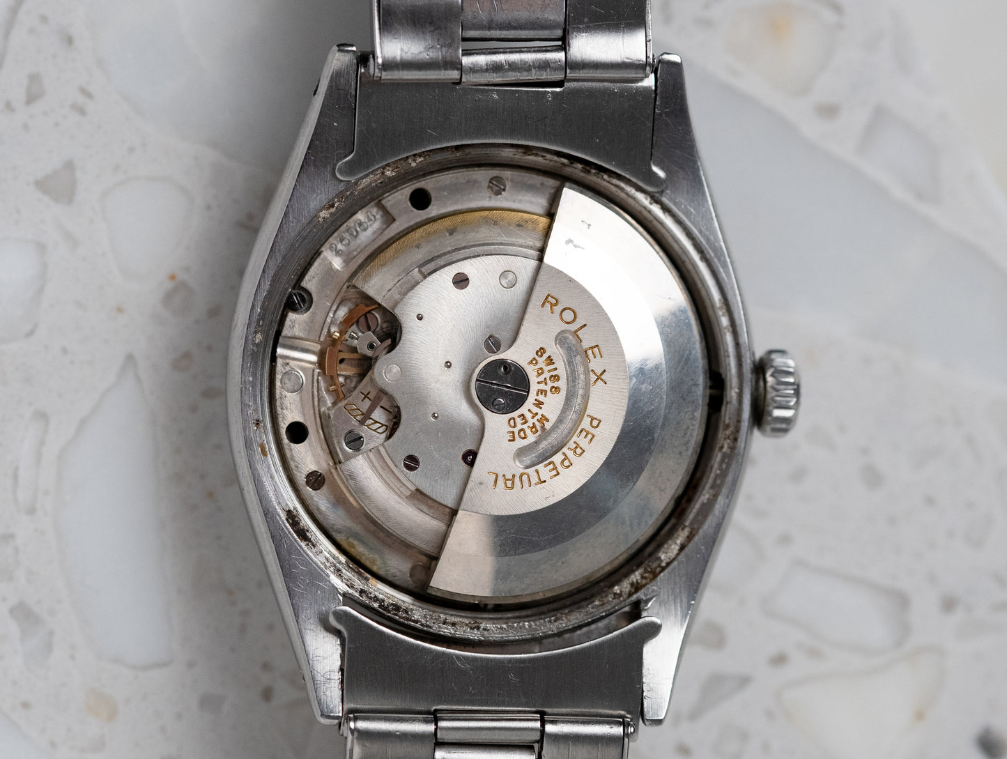 ROLEX Explorer Ref. 6150 Gilt Chapter Ring Swiss only Lollipop Dial (1953)