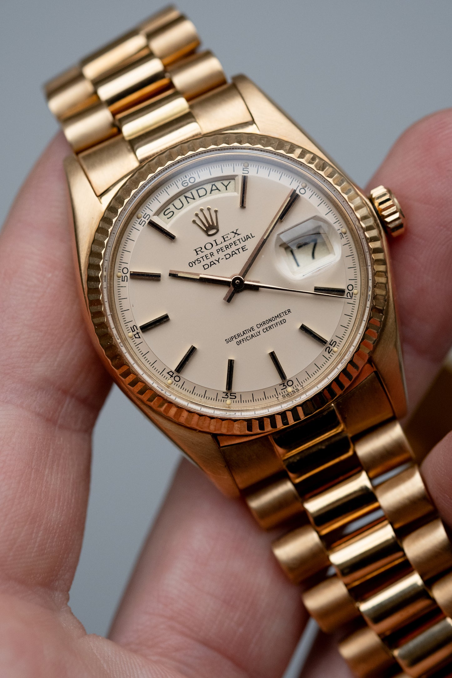 ROLEX Oyster Perpetual Day Date Ref. 1803 President 18ct Yellow Gold (1972)