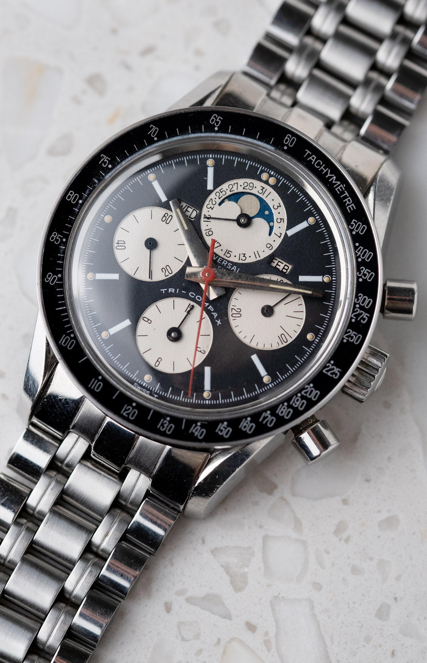 UNIVERSAL GENEVE Tri Compax Chronograph Ref. 881101/02 Evil Clapton (1965)