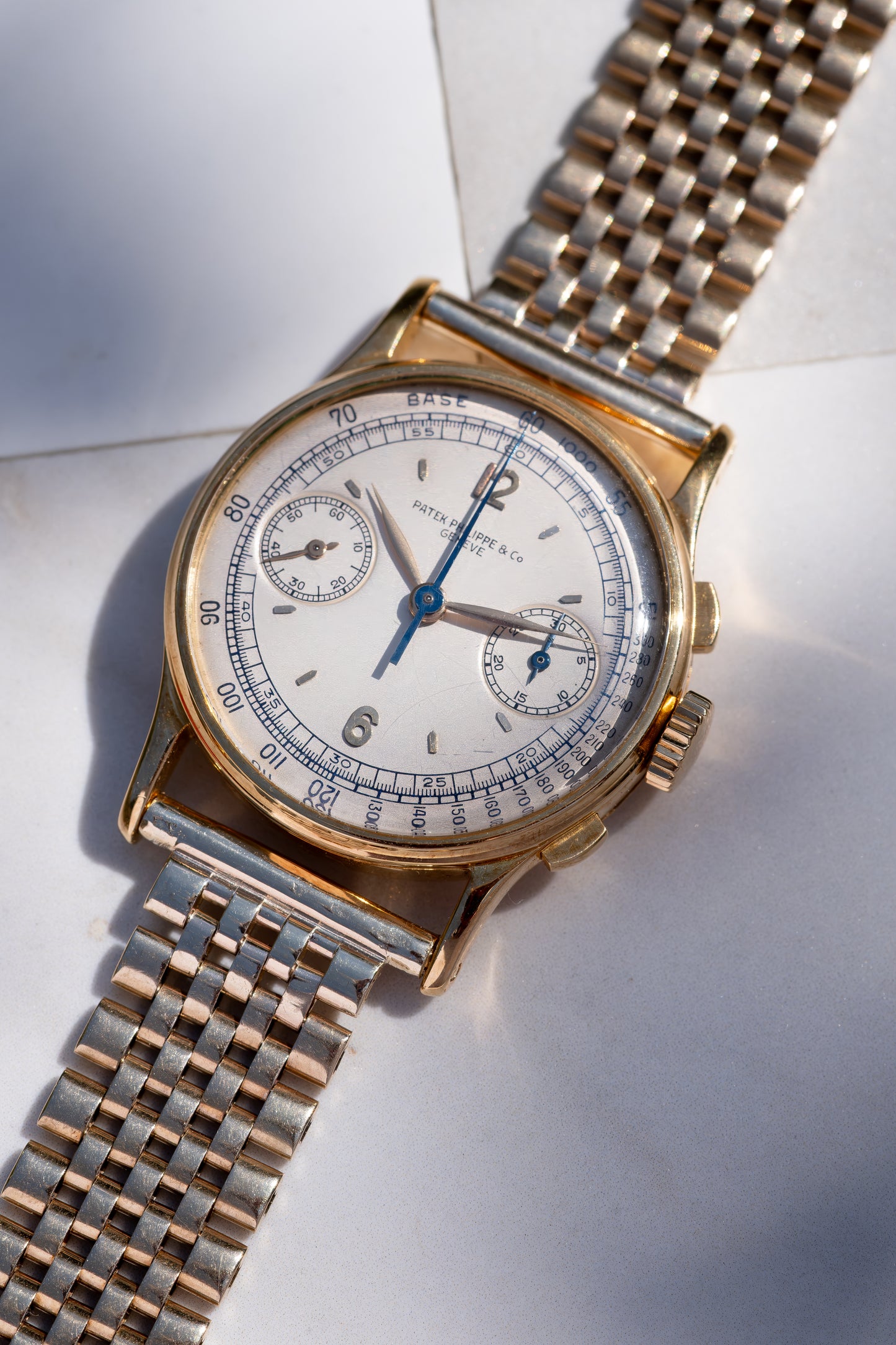 PATEK PHILIPPE Chronograph Ref. 130 Long Signature 18ct Yellow Gold (1947)