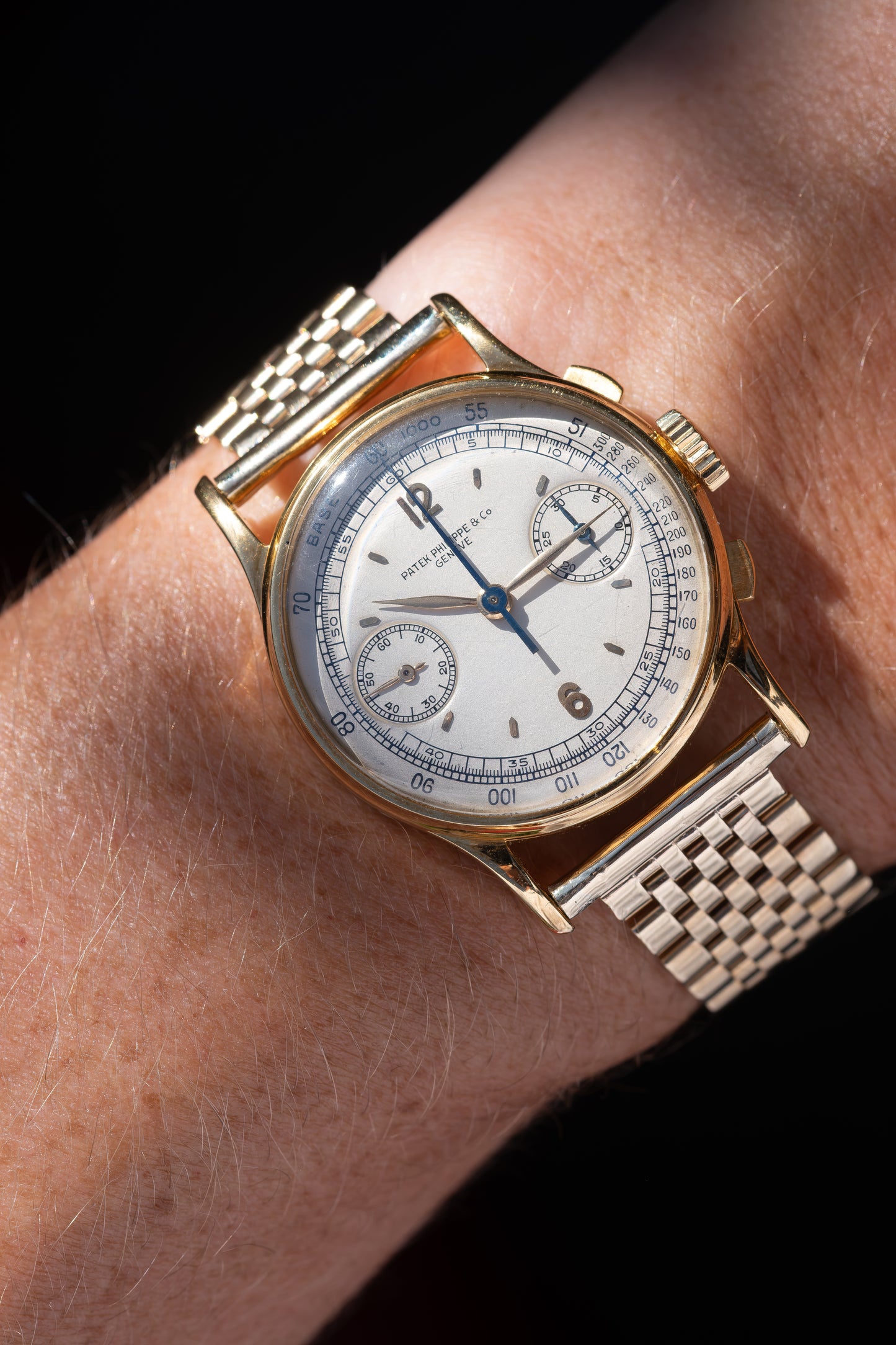 PATEK PHILIPPE Chronograph Ref. 130 Long Signature 18ct Yellow Gold (1947)