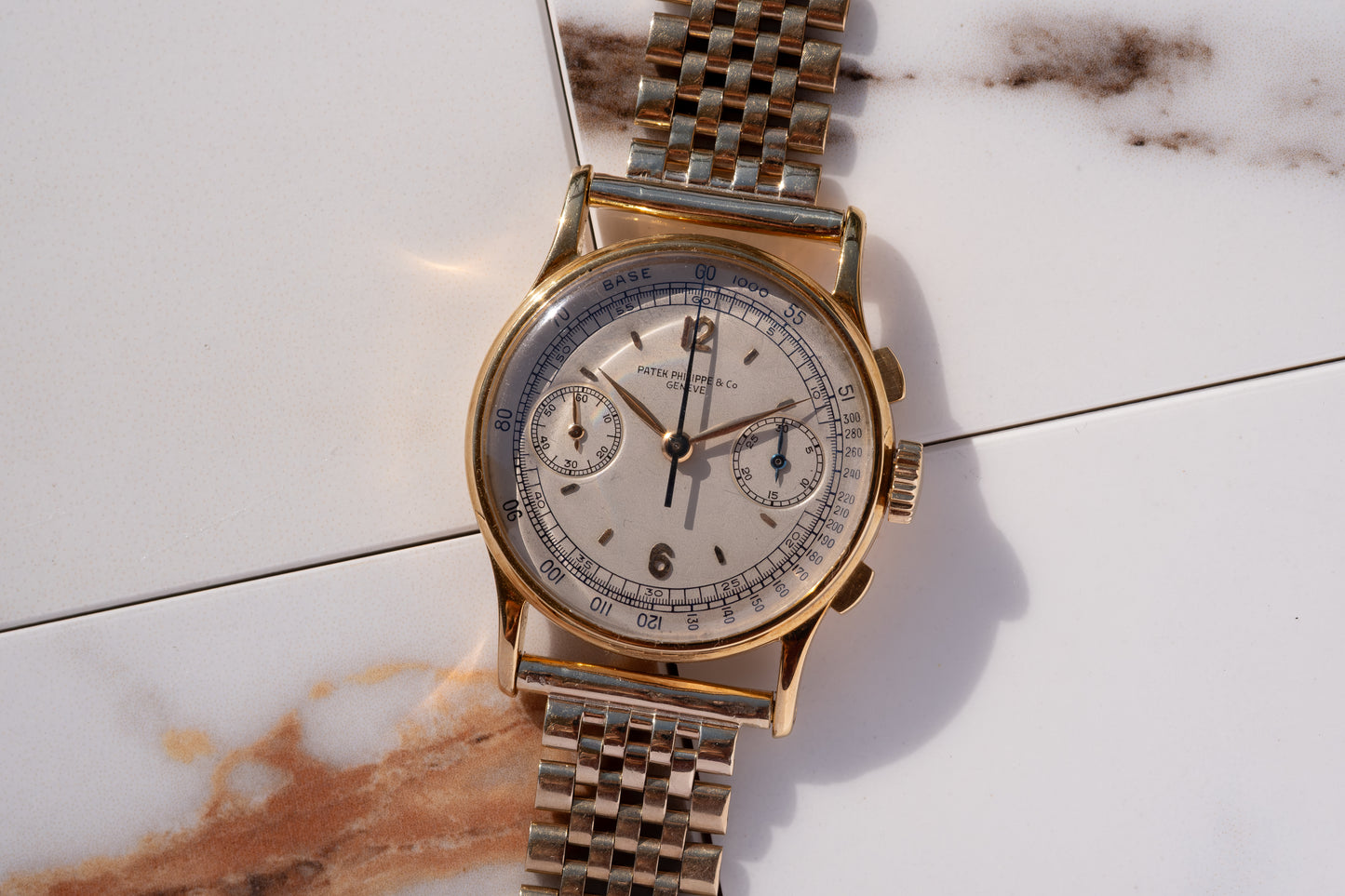 PATEK PHILIPPE Chronograph Ref. 130 Long Signature 18ct Yellow Gold (1947)
