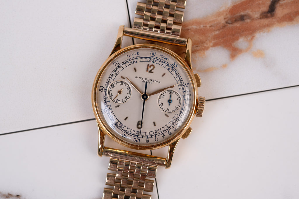 PATEK PHILIPPE Chronograph Ref. 130 Long Signature 18ct Yellow Gold (1947)