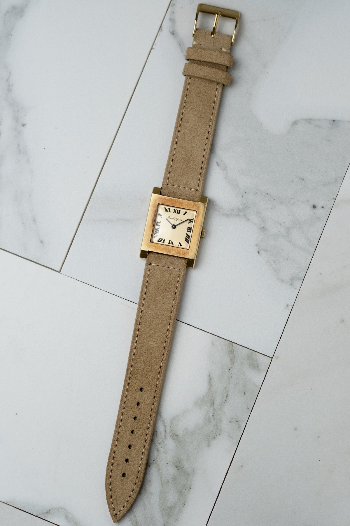 BUECHE GIROD Tank 18k Yellow Gold (c. 1960s)