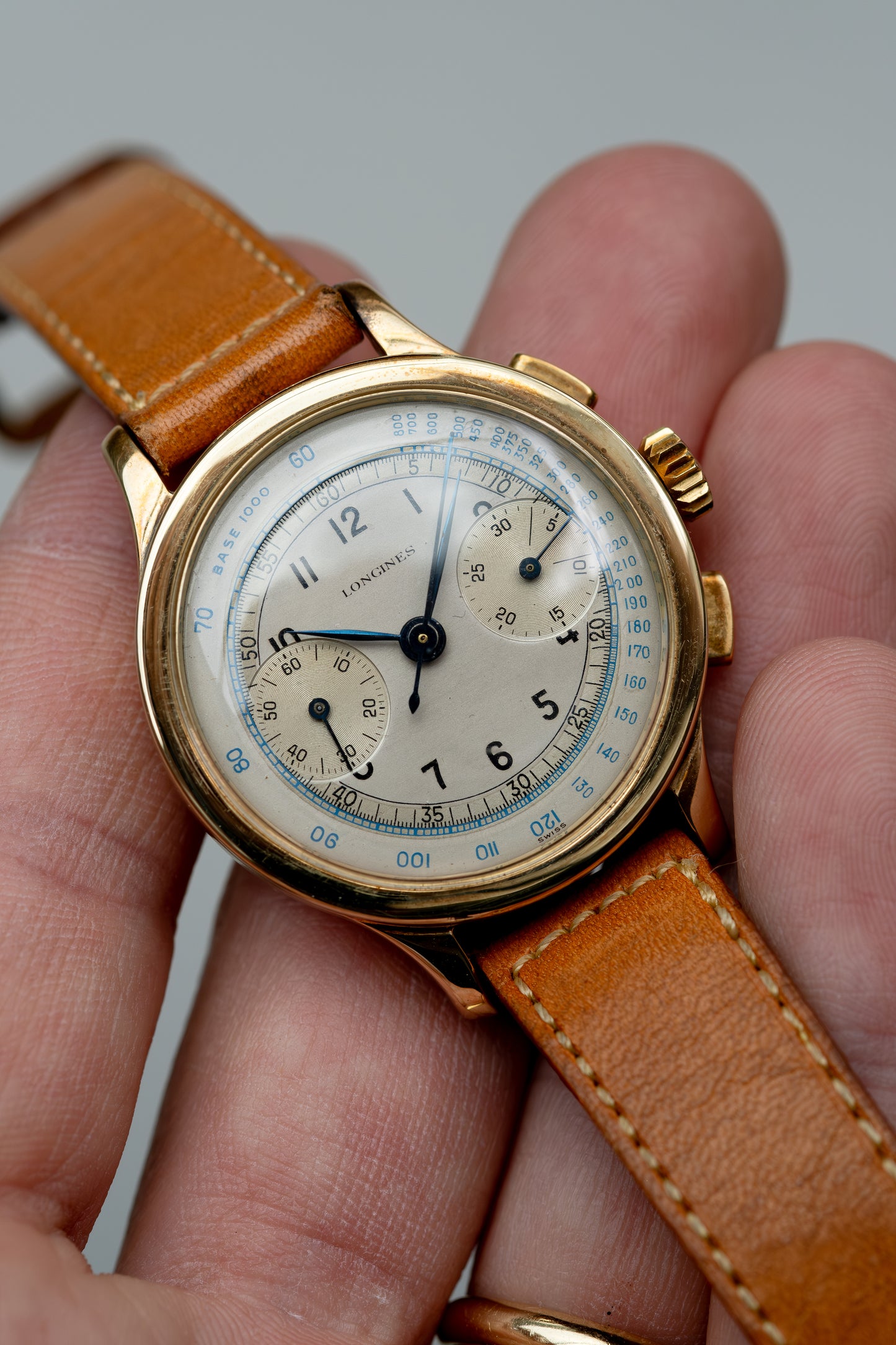 LONGINES 14k Yellow Gold Chronograph Ref. 13ZN (c. 1940)