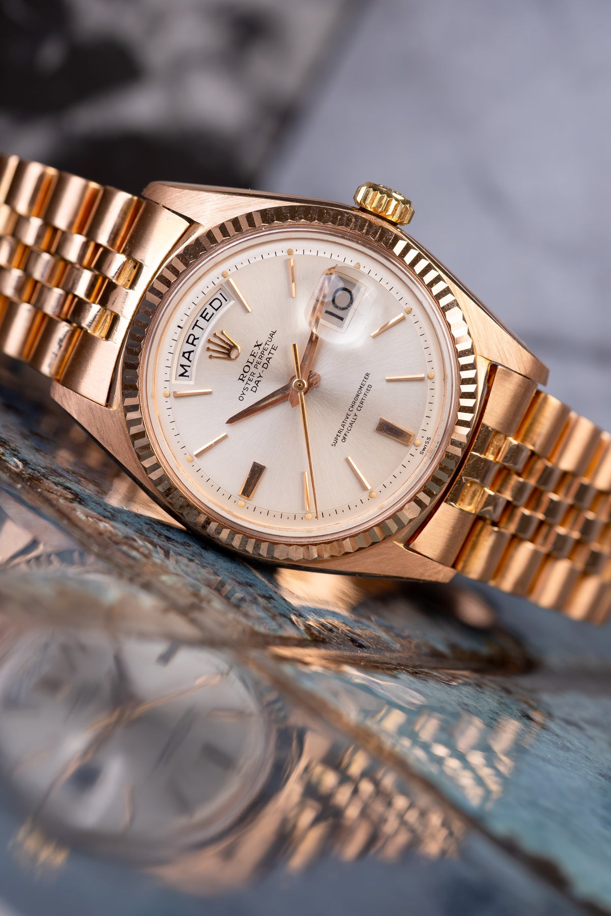 ROLEX Oyster Perpetual Day Date Ref. 1803 18 Carat Rose Gold (1964)