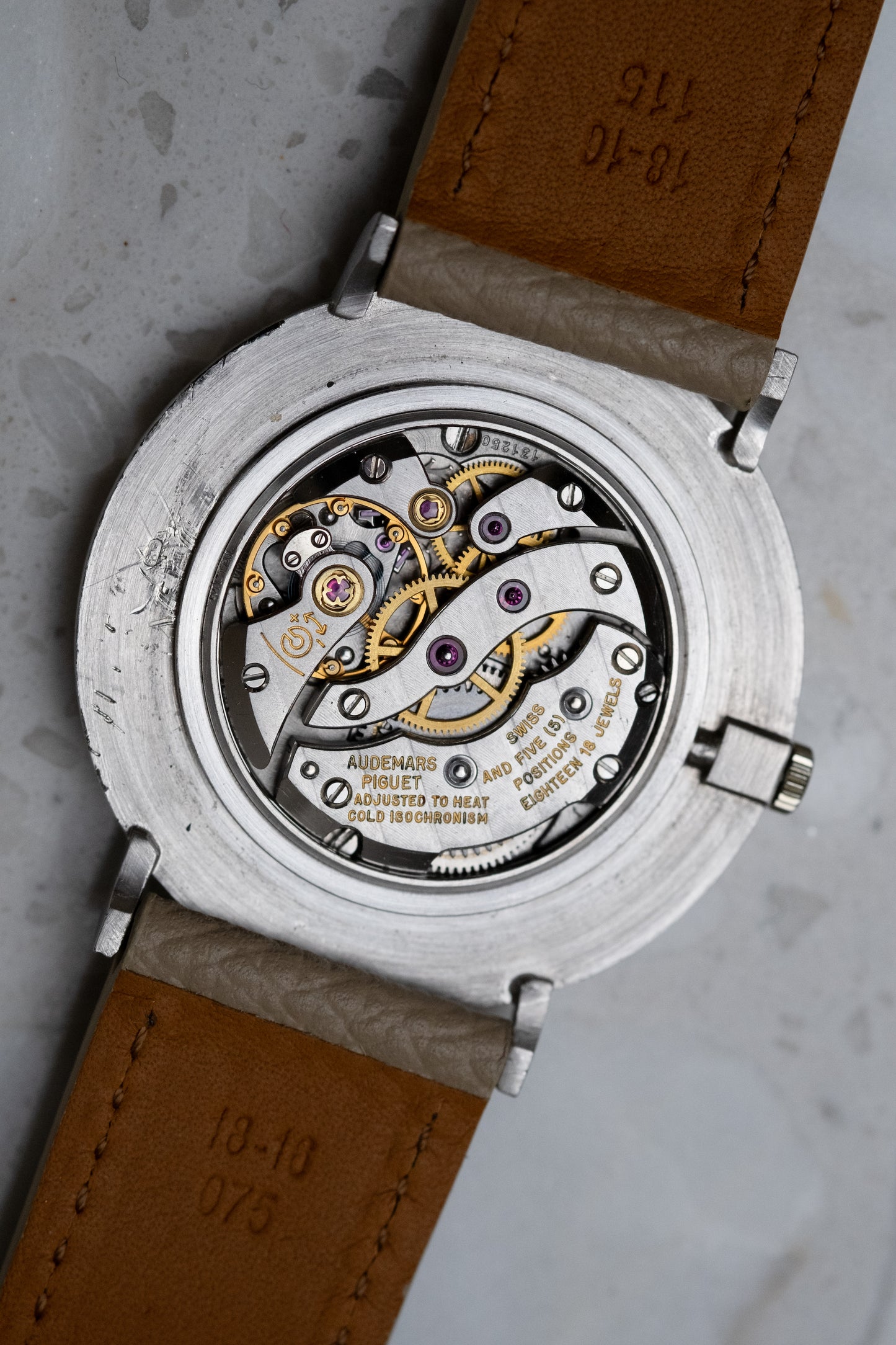 AUDEMARS PIGUET Ultra Thin White Gold Hobnail Blue Dial Ref. 5259 (c. 1970)