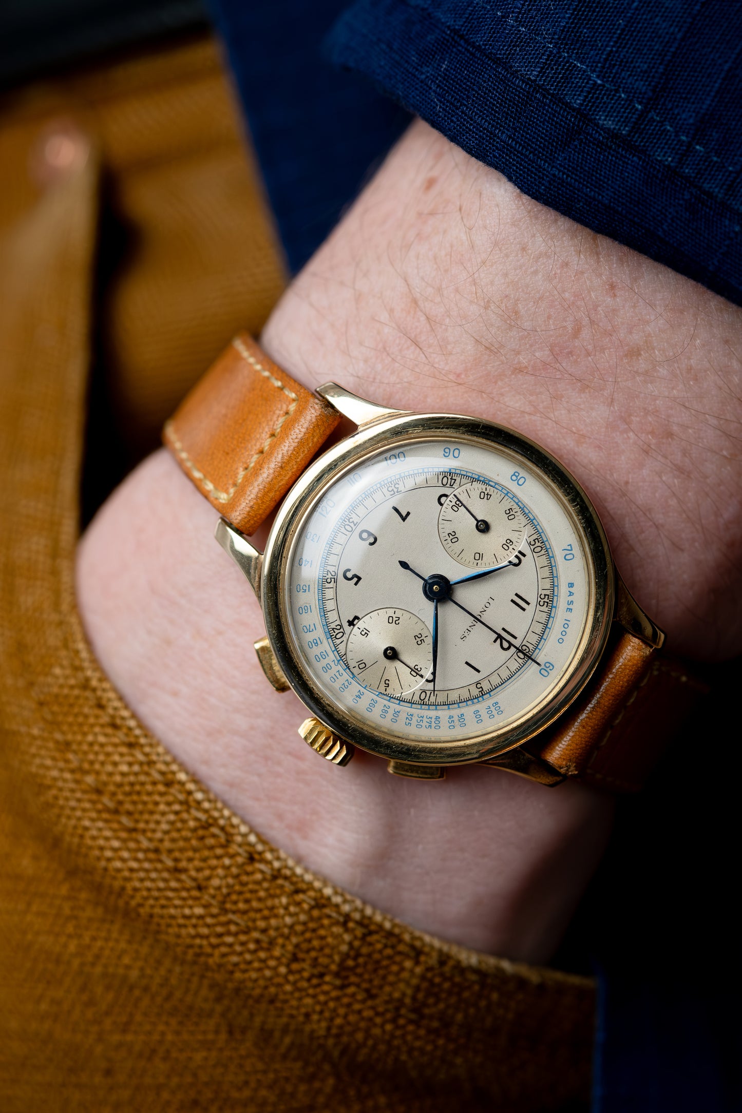 LONGINES 14k Yellow Gold Chronograph Ref. 13ZN (c. 1940)