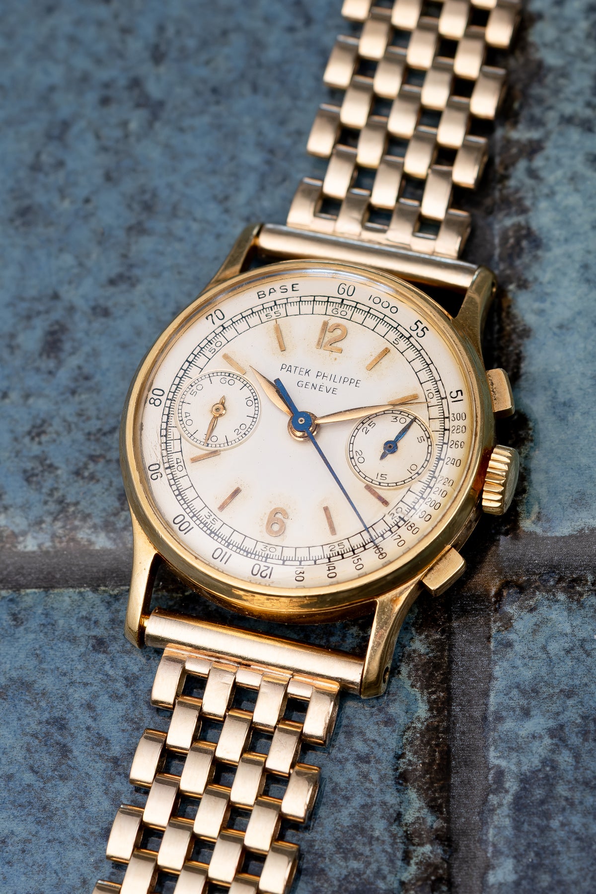 PATEK PHILIPPE Chronograph Ref. 130 Short Signature 18ct Yellow Gold (1955)