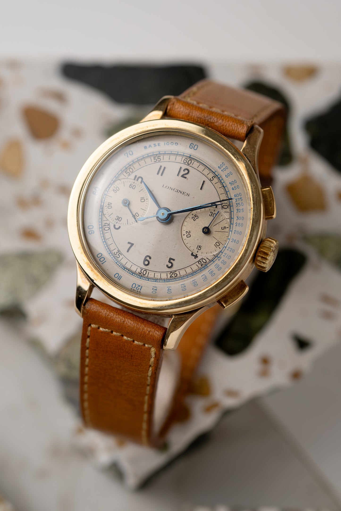 LONGINES 14k Yellow Gold Chronograph Ref. 13ZN (c. 1940)