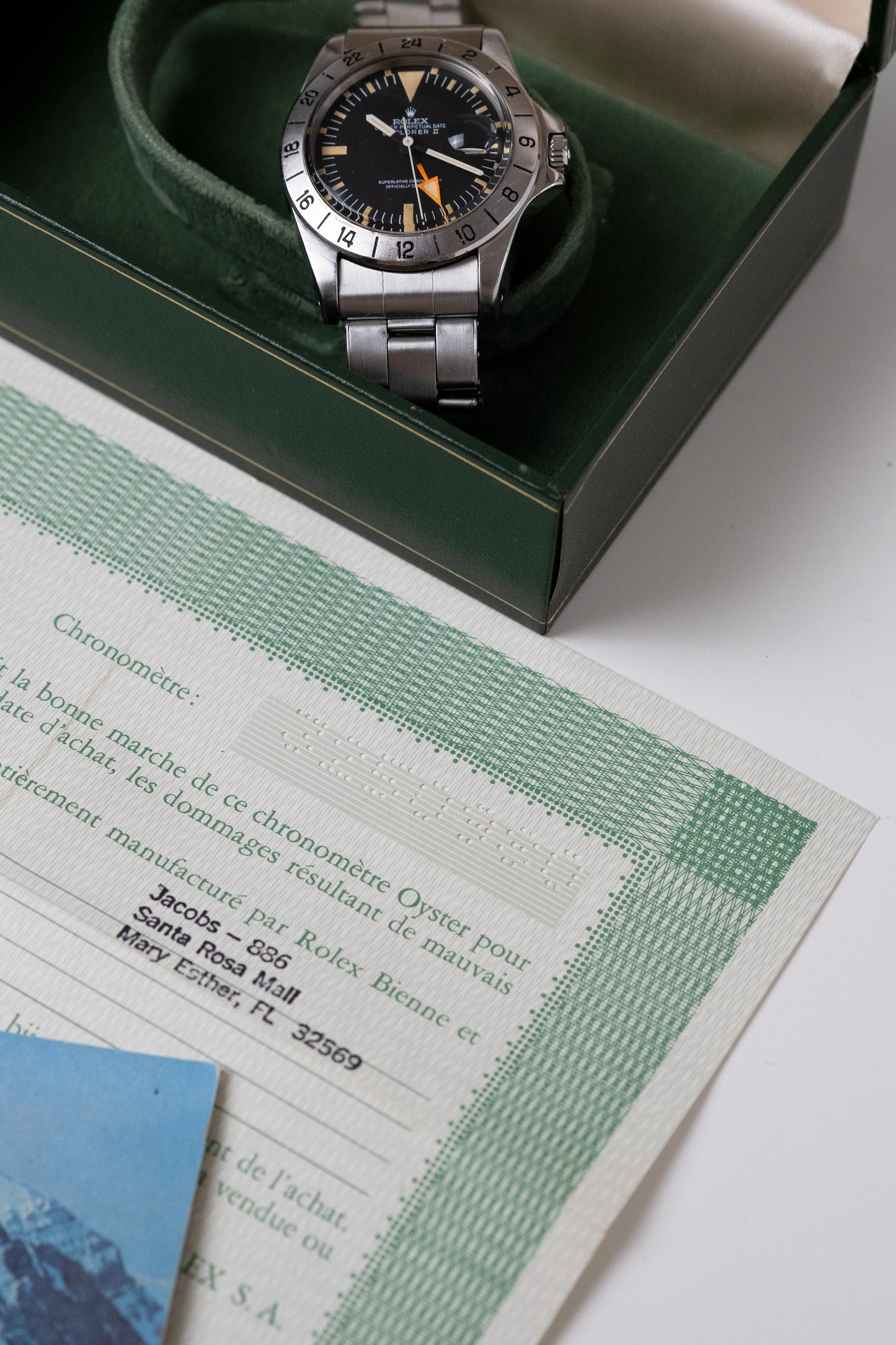 ROLEX Explorer II "Freccione" Ref. 1655 Mk 1 Straight Hand FULL SET (1973)
