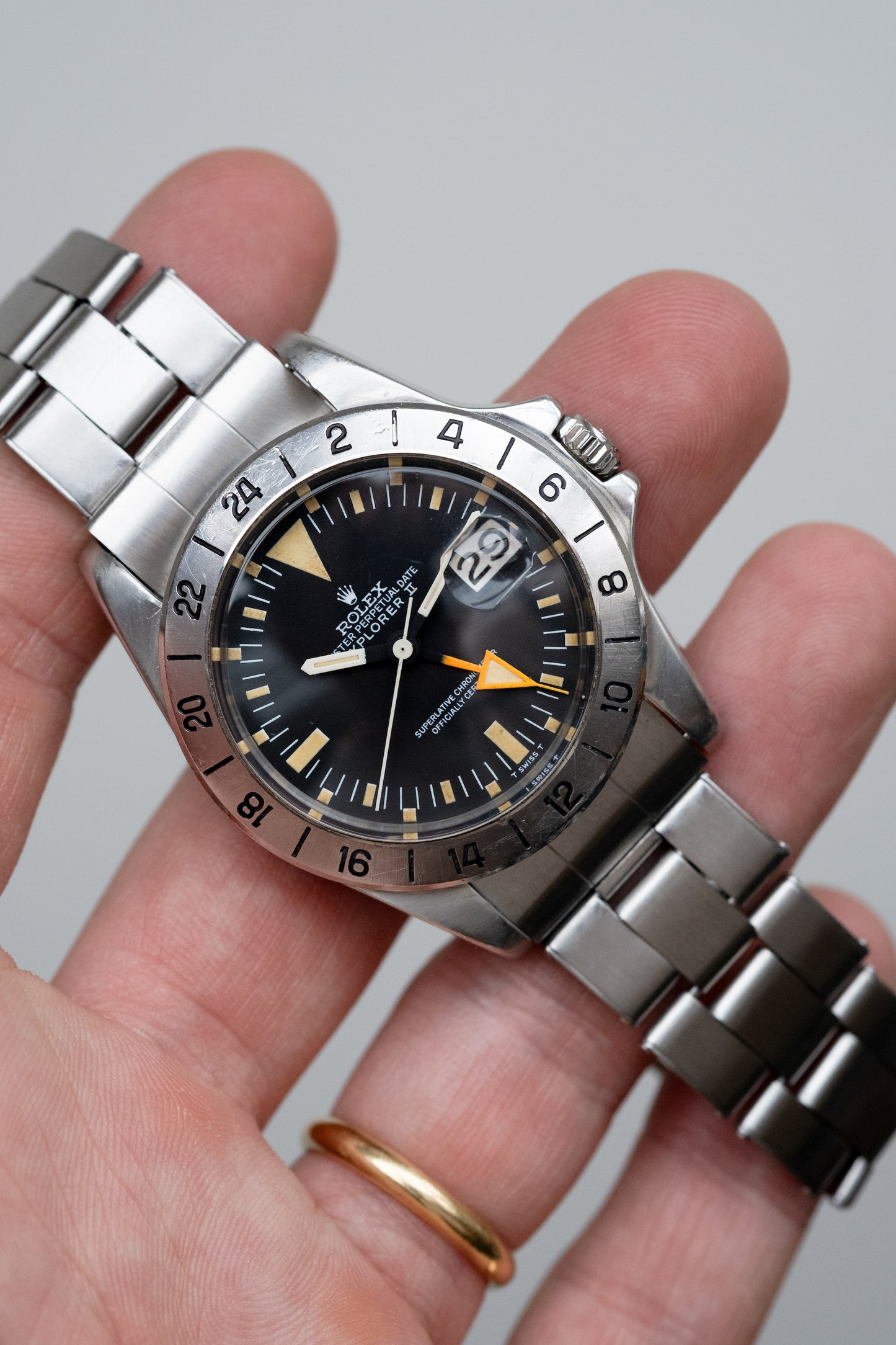 ROLEX Explorer II "Freccione" Ref. 1655 Mk 1 Straight Hand FULL SET (1973)