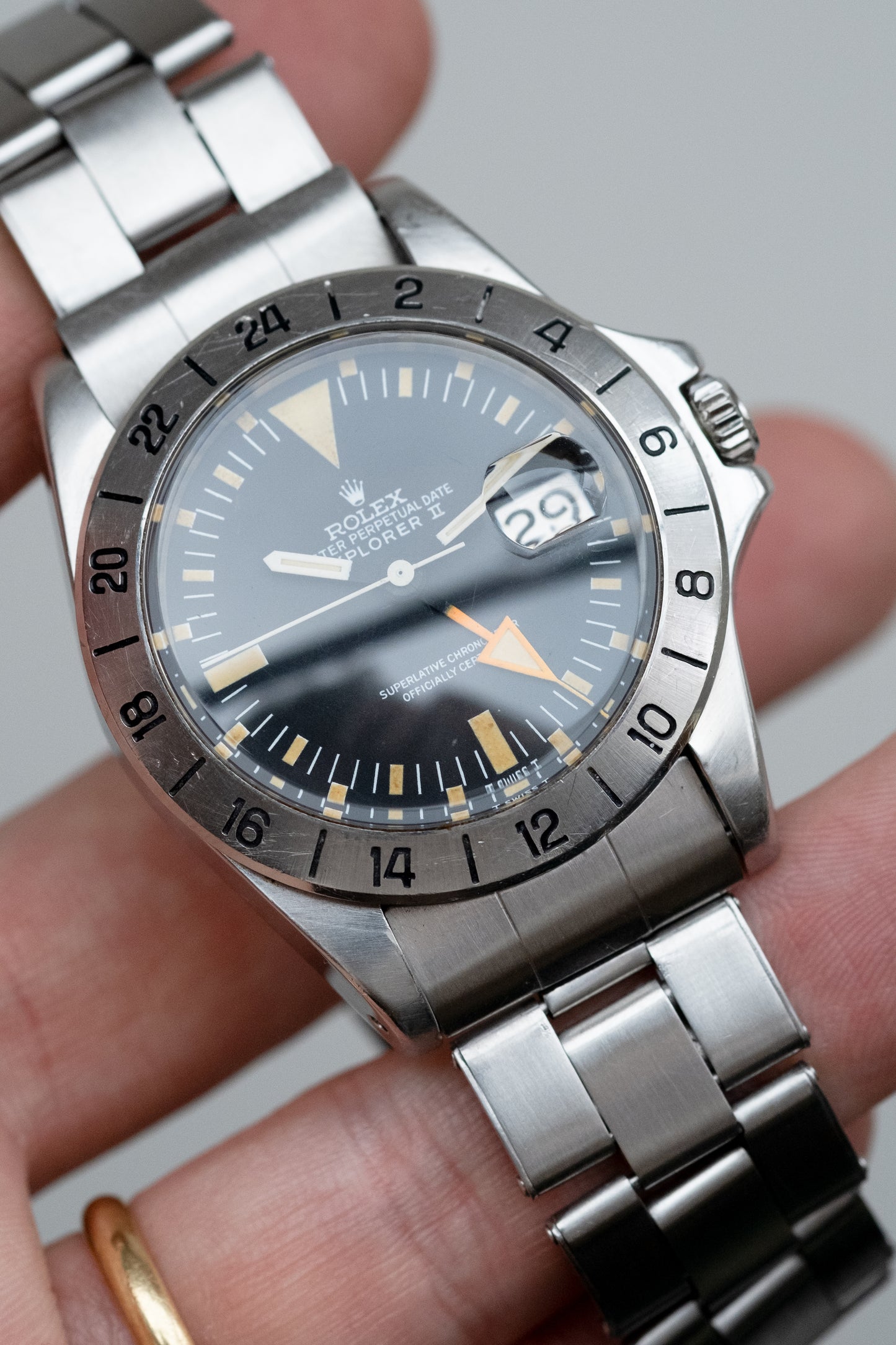 ROLEX Explorer II "Freccione" Ref. 1655 Mk 1 Straight Hand FULL SET (1973)