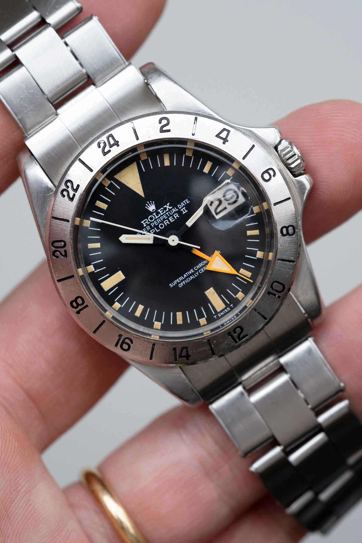 ROLEX Explorer II "Freccione" Ref. 1655 Mk 1 Straight Hand FULL SET (1973)