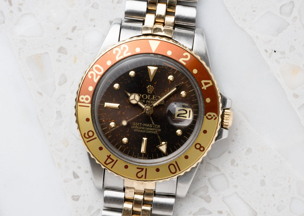 ROLEX GMT Ref. 1675 Tiger Eye Root Beer Nipple Dial (1979)
