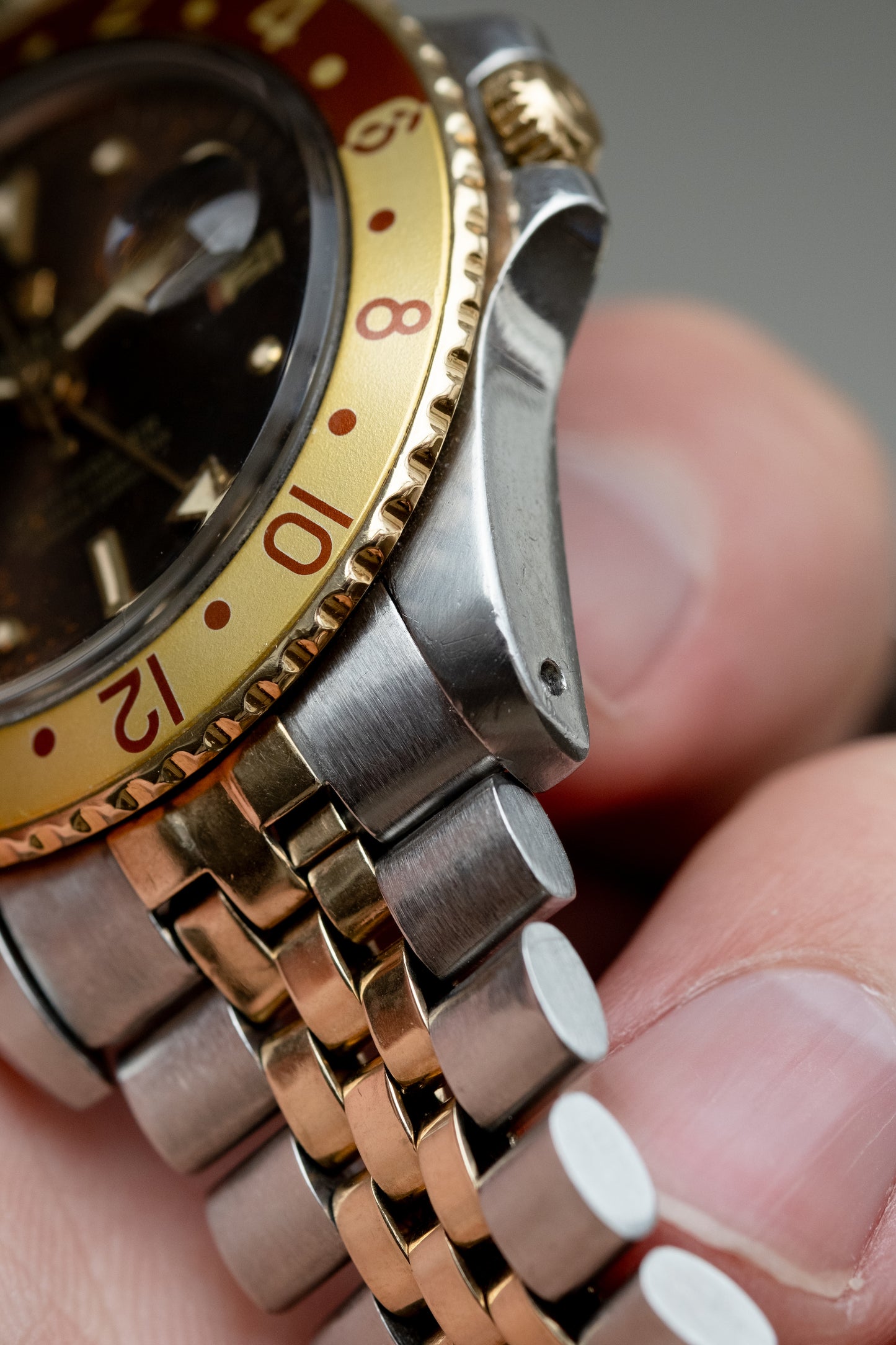ROLEX GMT Ref. 1675 Tiger Eye Root Beer Nipple Dial (1979)