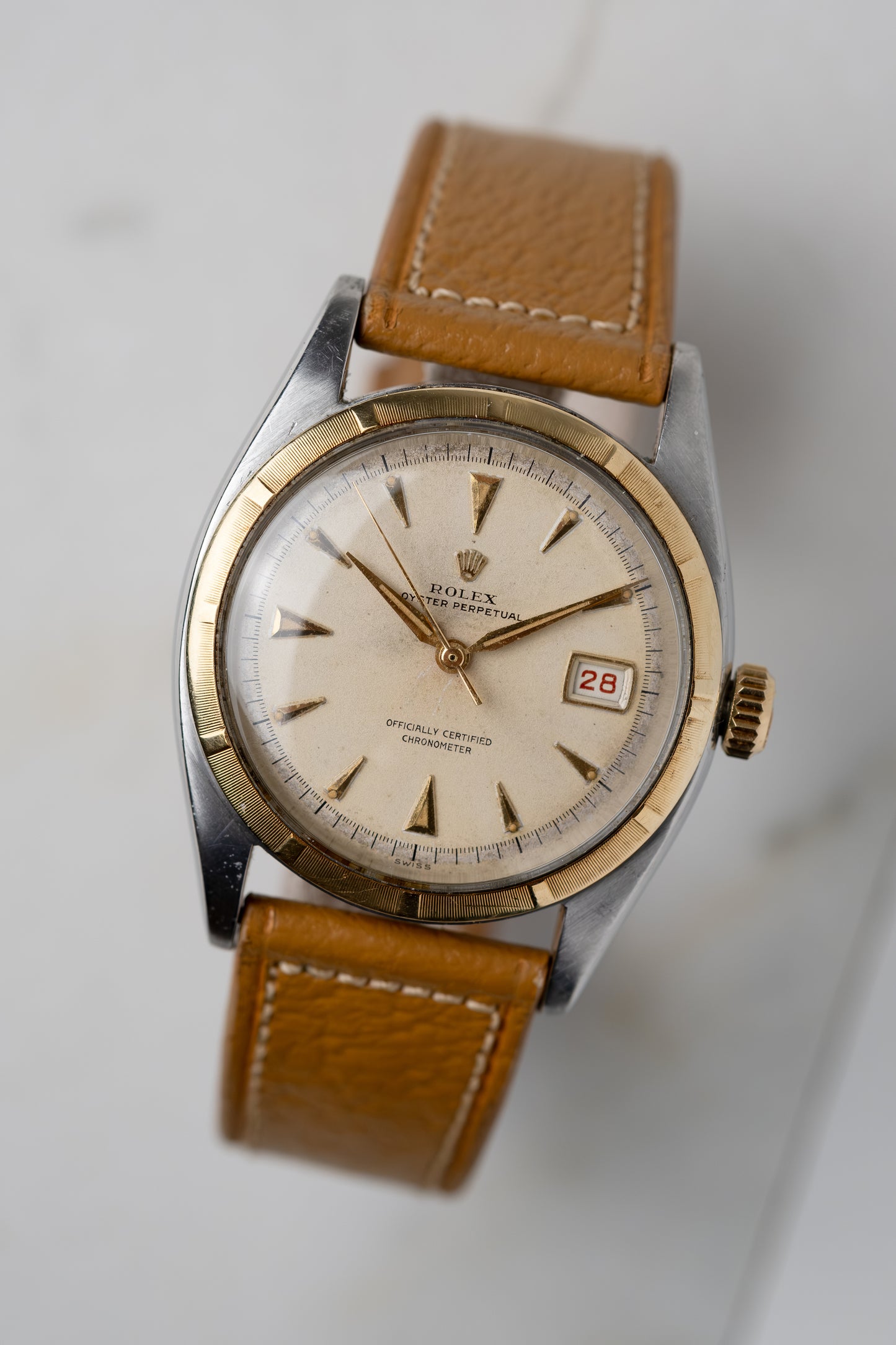 ROLEX Oyster Perpetual "Ovettone" Big Bubbleback Ref. 6105 (1953)