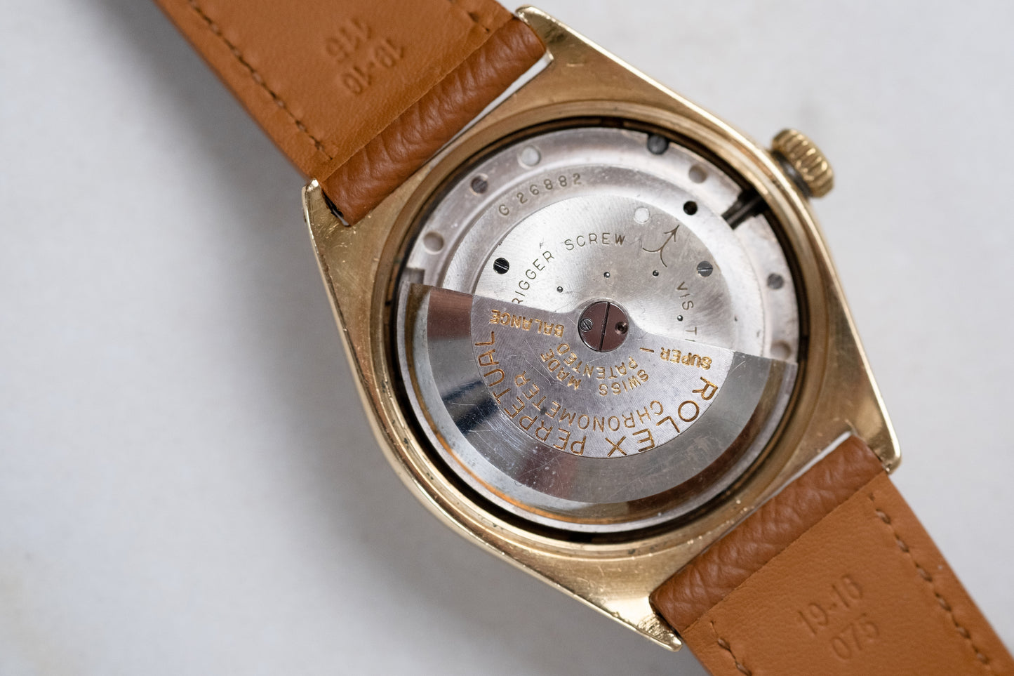 ROLEX Oyster Perpetual "Ovettone" Datejust Big Bubbleback Ref. 5030 (1949)