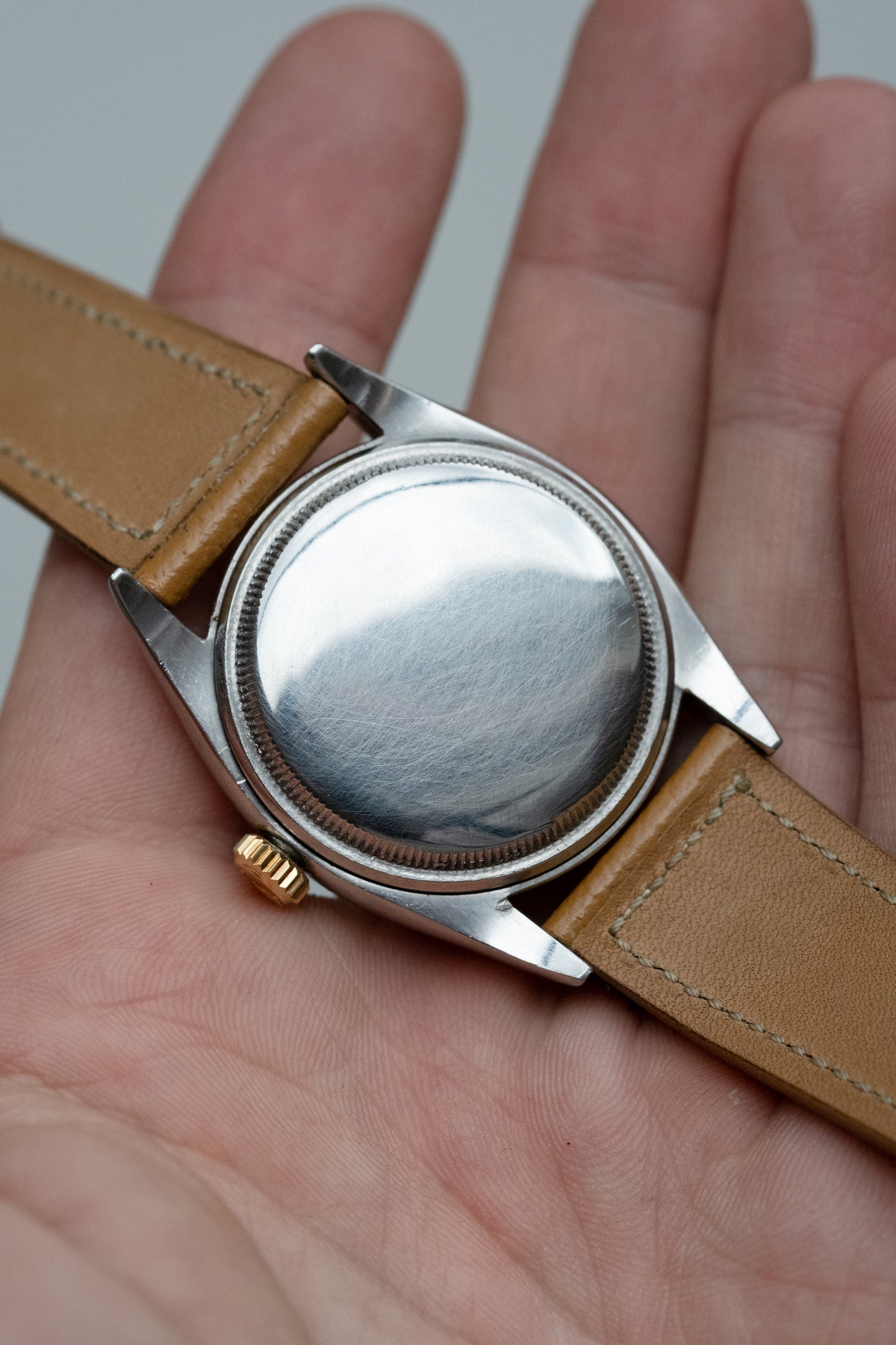 ROLEX Oyster Perpetual "Ovettone" Big Bubbleback Ref. 6105 (1953)