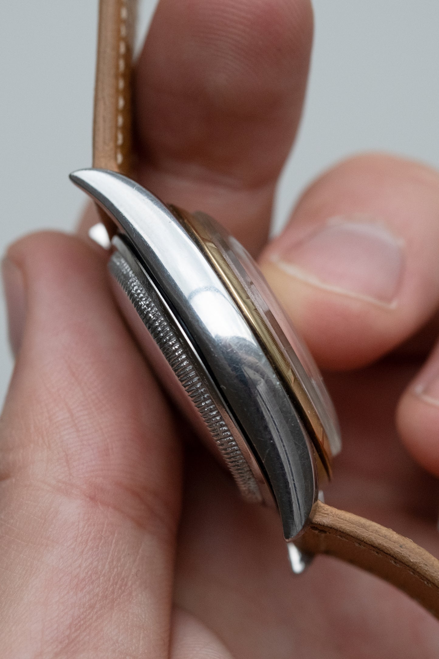 ROLEX Oyster Perpetual "Ovettone" Big Bubbleback Ref. 6105 (1953)