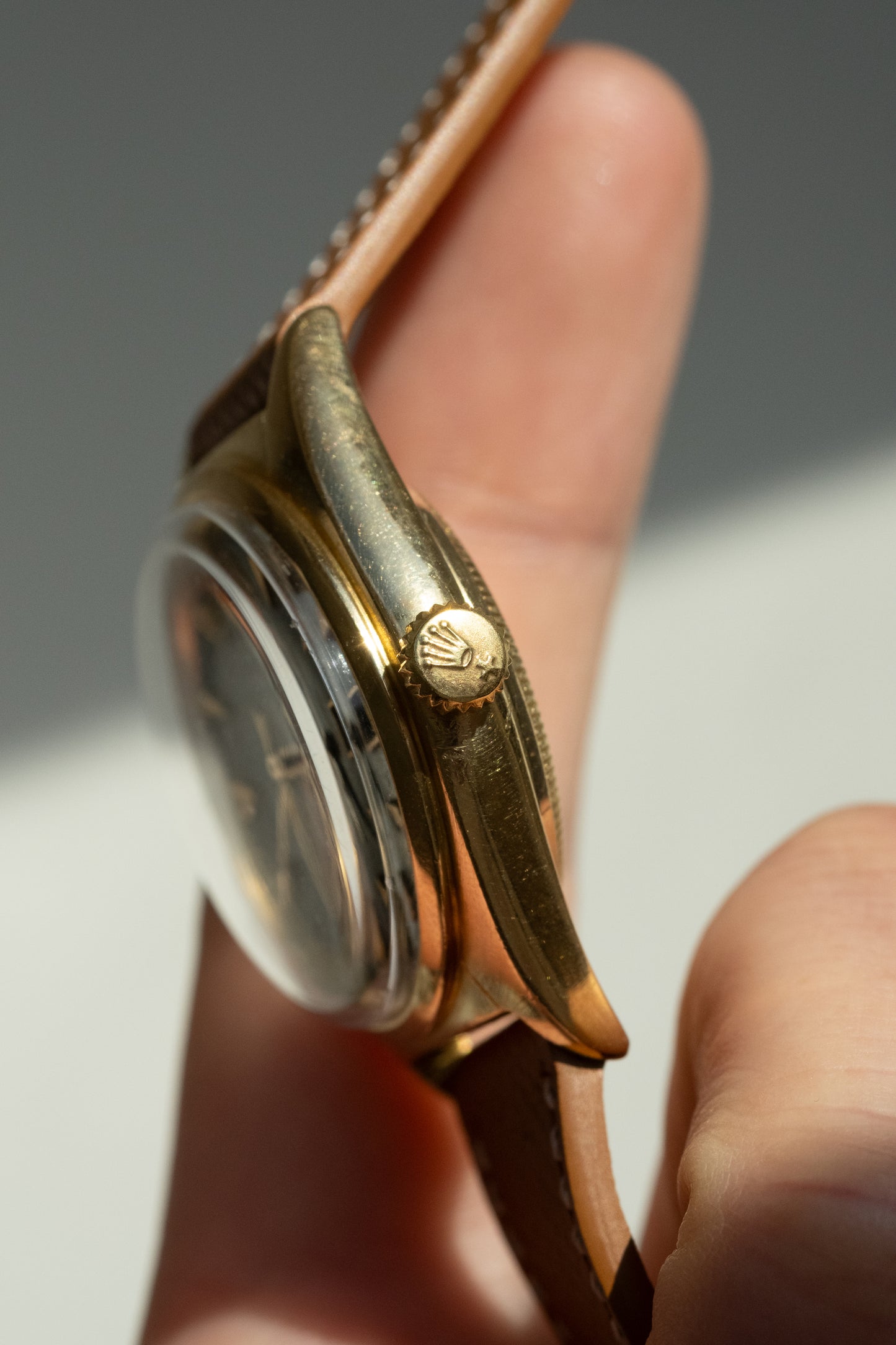 ROLEX Oyster Perpetual "Ovettone" Datejust Big Bubbleback Ref. 5030 (1949)