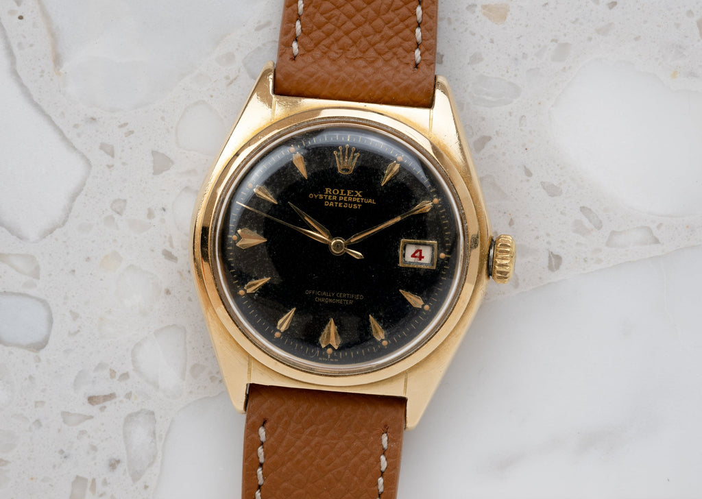 ROLEX Oyster Perpetual "Ovettone" Datejust Big Bubbleback Ref. 5030 (1949)