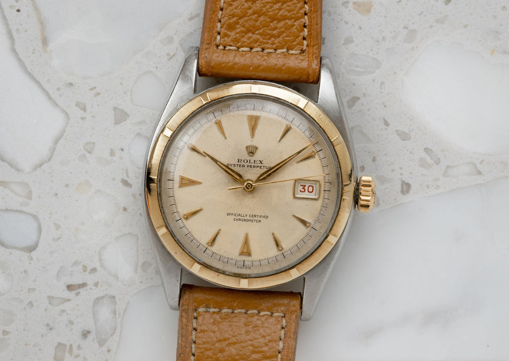 ROLEX Oyster Perpetual "Ovettone" Big Bubbleback Ref. 6105 (1953)