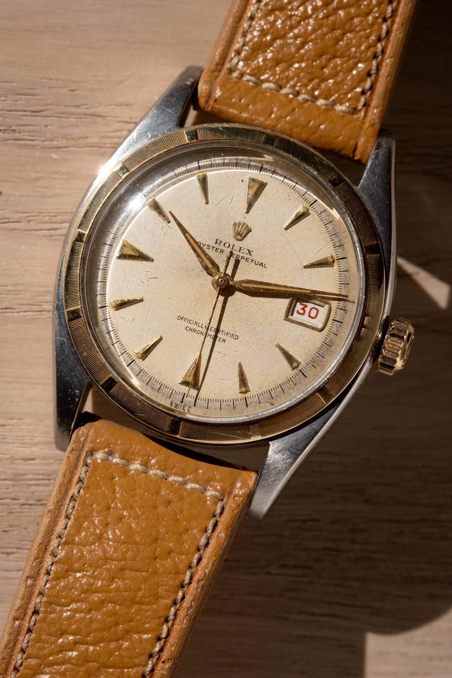 ROLEX Oyster Perpetual "Ovettone" Big Bubbleback Ref. 6105 (1953)