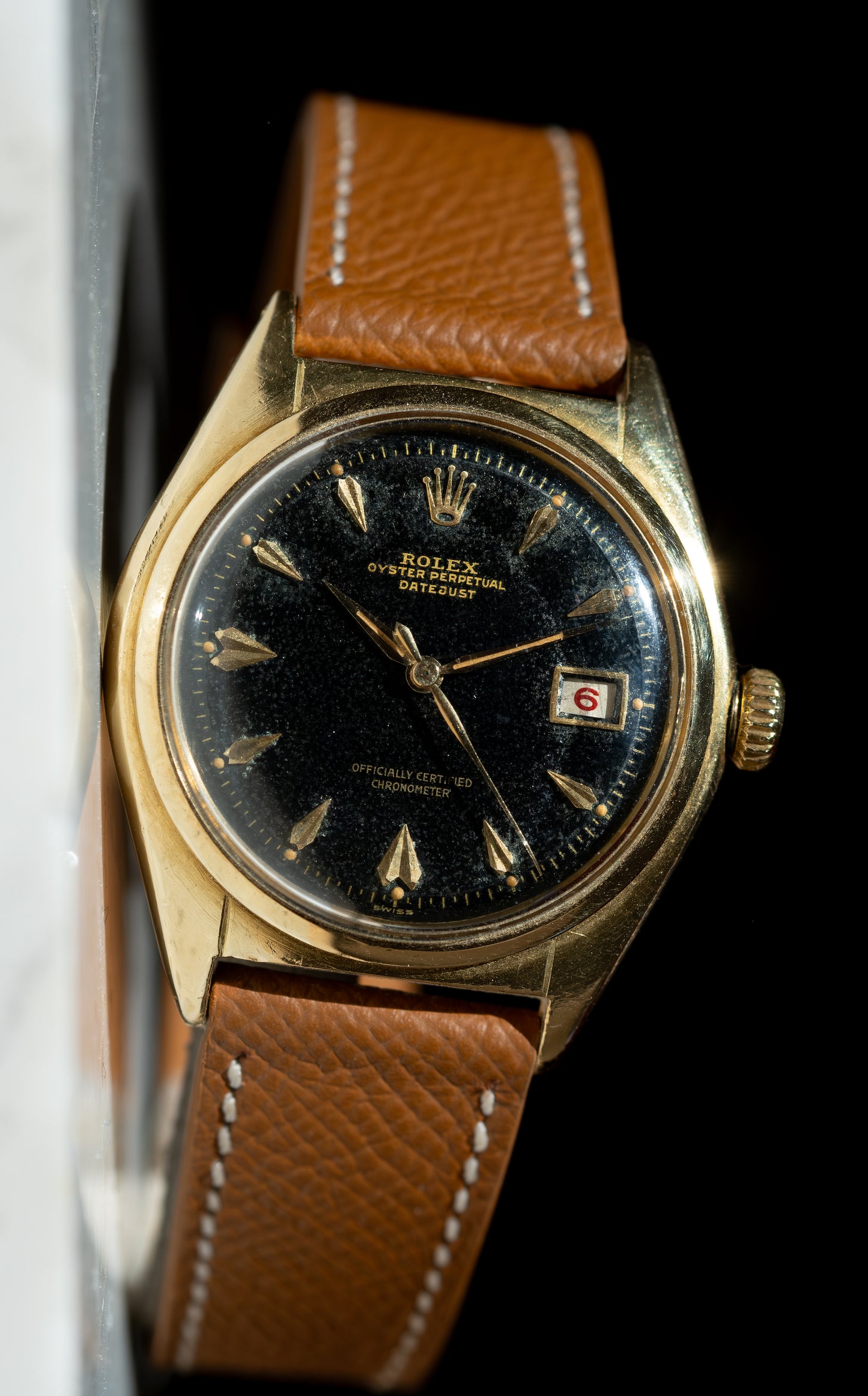 ROLEX Oyster Perpetual "Ovettone" Datejust Big Bubbleback Ref. 5030 (1949)