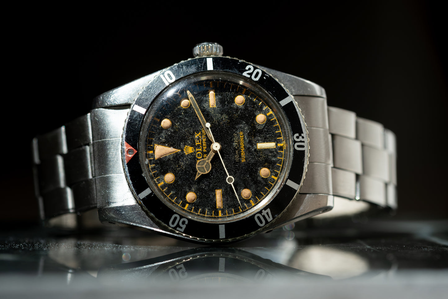 ROLEX Small Crown Submariner Ref. 6536/1 Red Triangle Collectors Set Full History (1957)