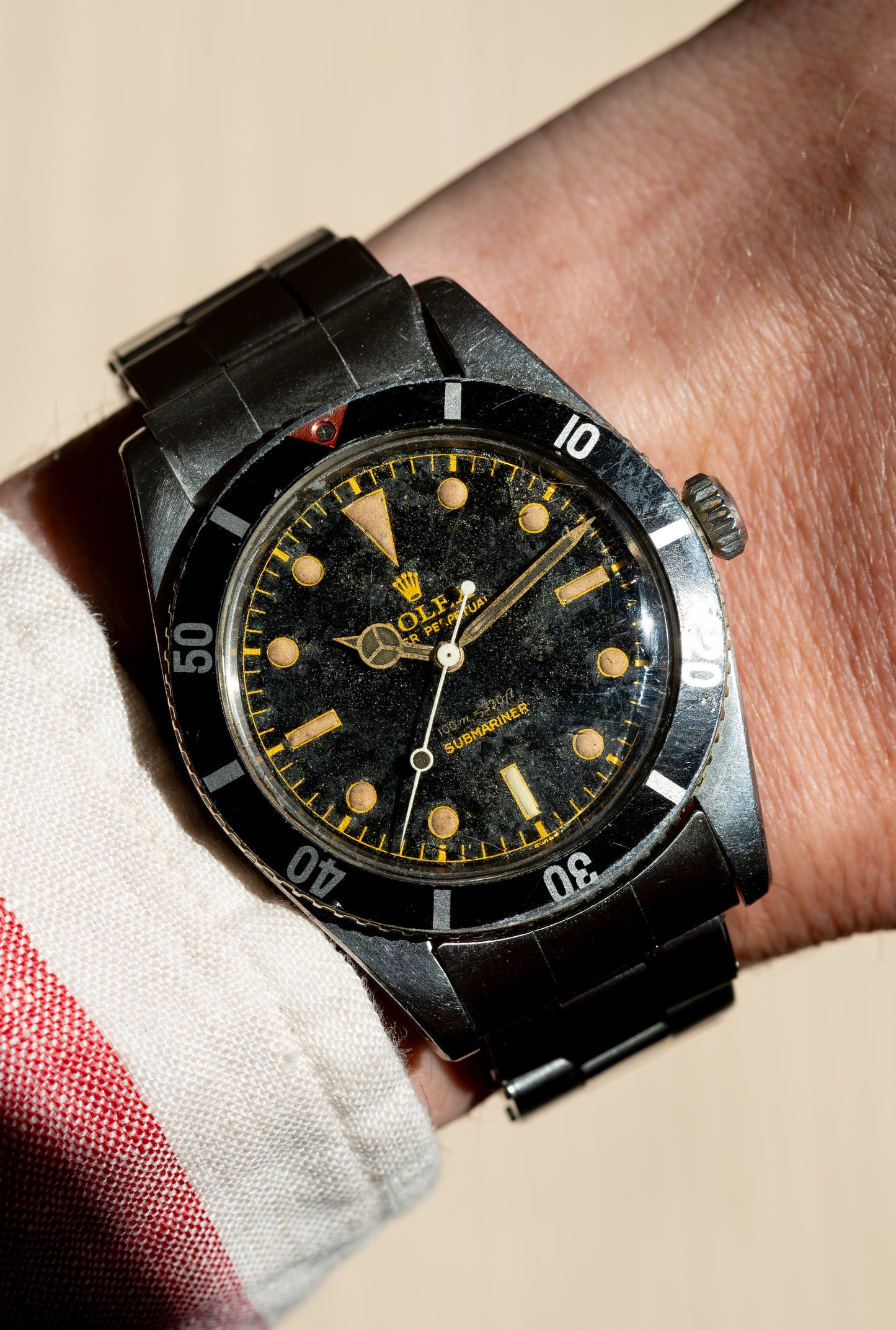 ROLEX Small Crown Submariner Ref. 6536/1 Red Triangle Collectors Set Full History (1957)