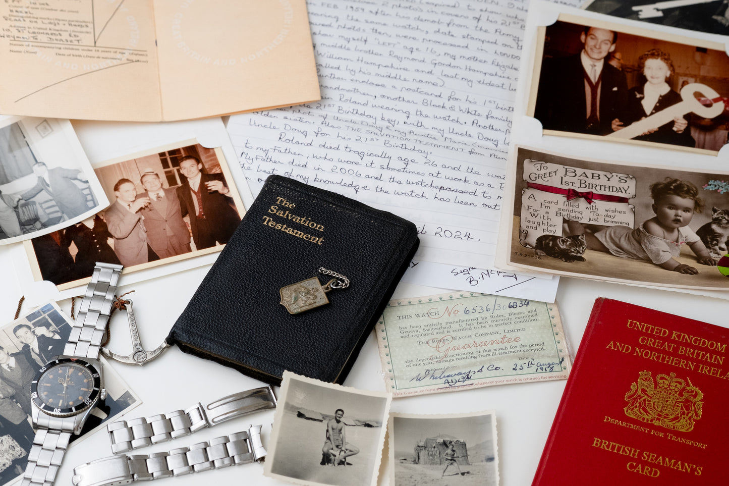 ROLEX Small Crown Submariner Ref. 6536/1 Red Triangle Collectors Set Full History (1957)