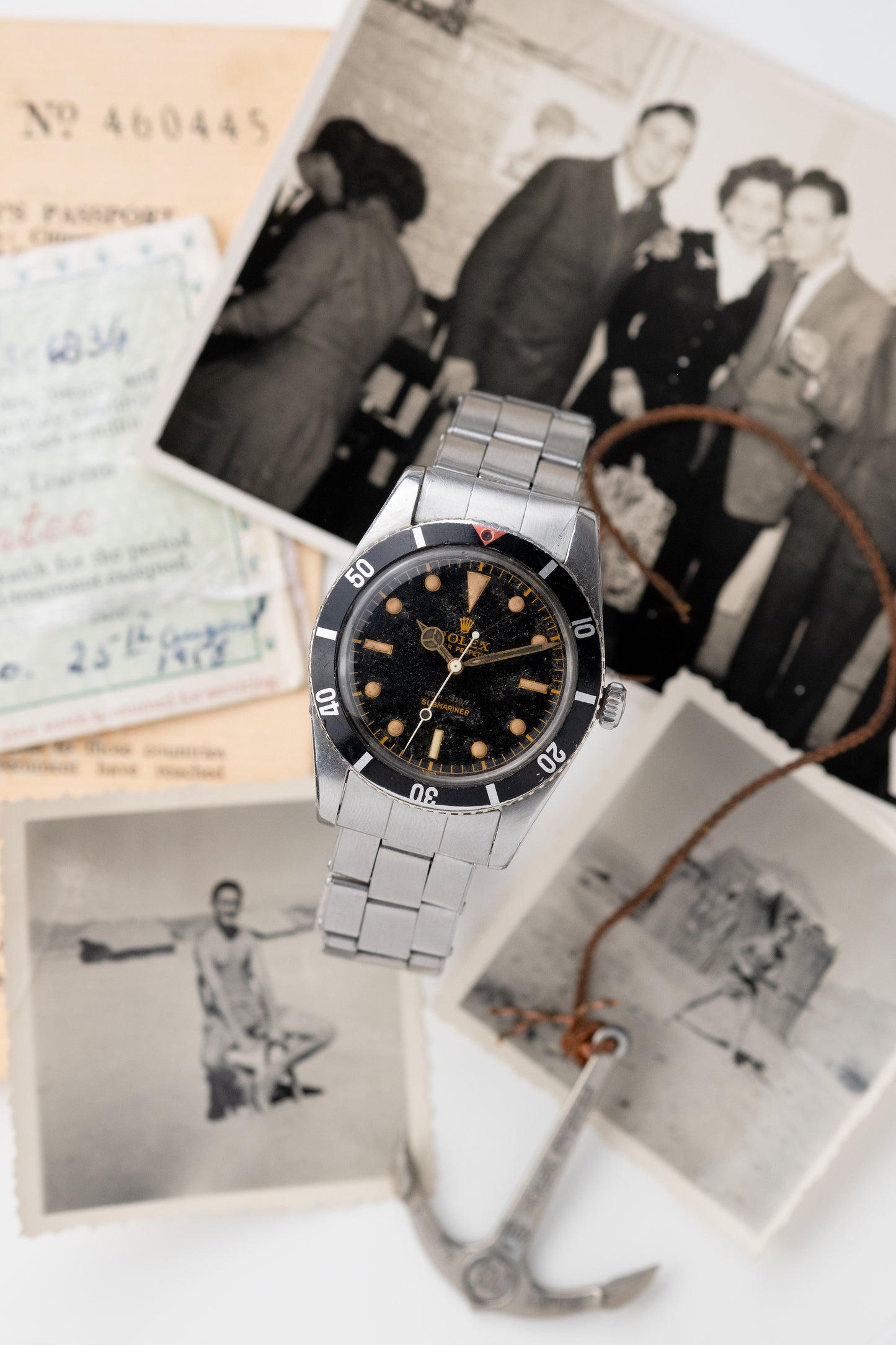 ROLEX Small Crown Submariner Ref. 6536/1 Red Triangle Collectors Set Full History (1957)