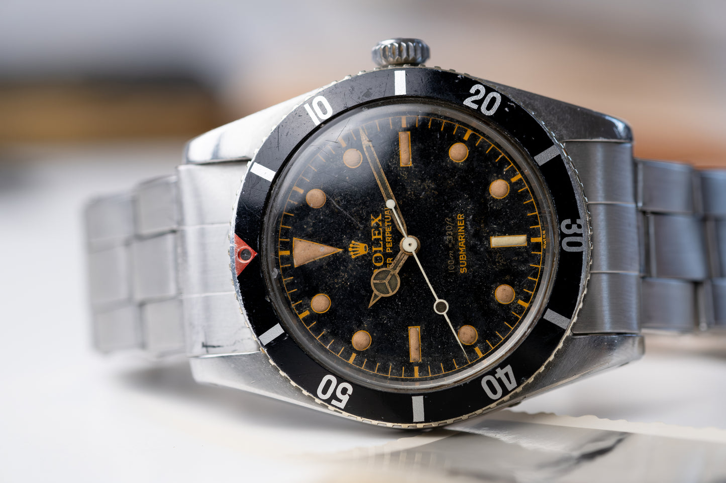 ROLEX Small Crown Submariner Ref. 6536/1 Red Triangle Collectors Set Full History (1957)