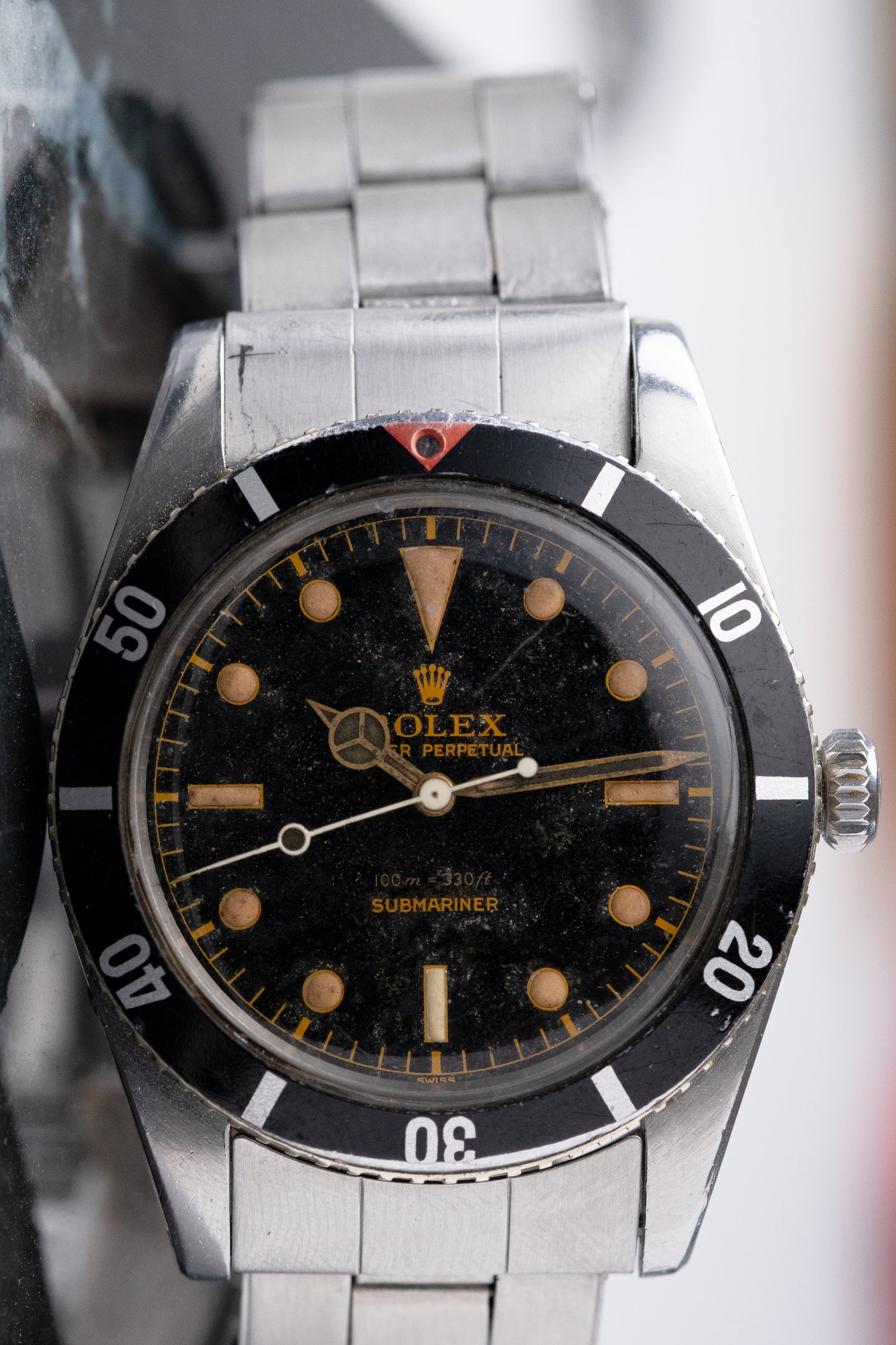 ROLEX Small Crown Submariner Ref. 6536/1 Red Triangle Collectors Set Full History (1957)