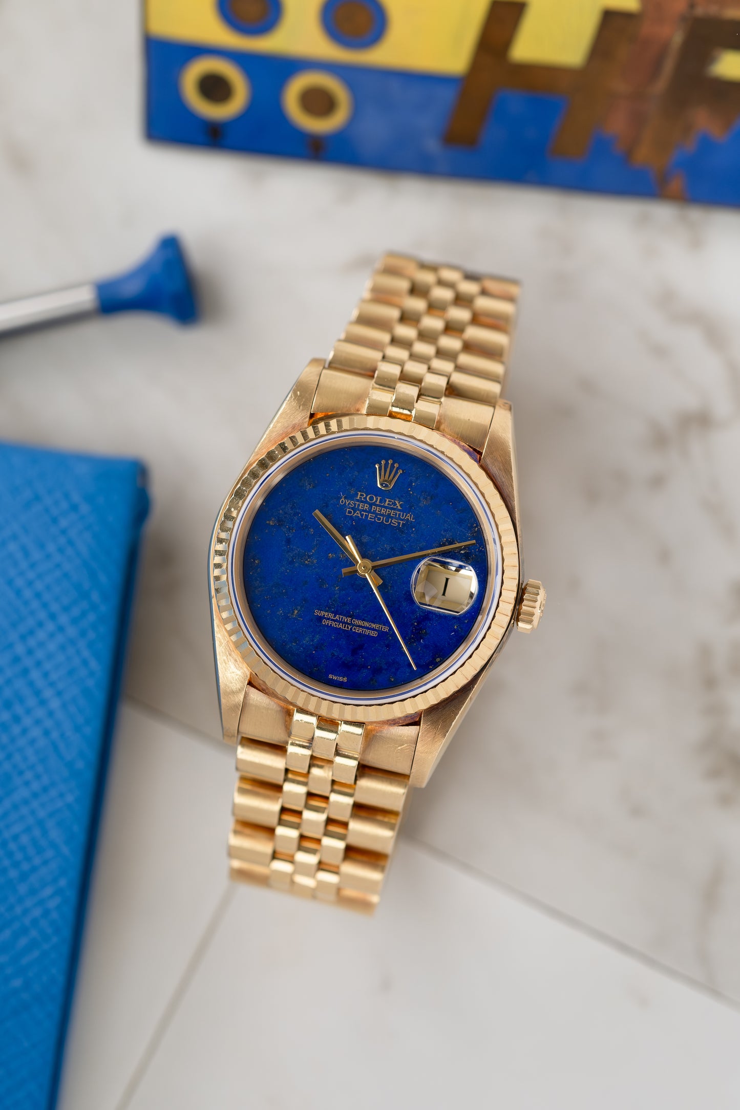 ROLEX Oyster Perpetual Datejust Ref. 16018 Lapis Lazuli Stone Dial (1979)