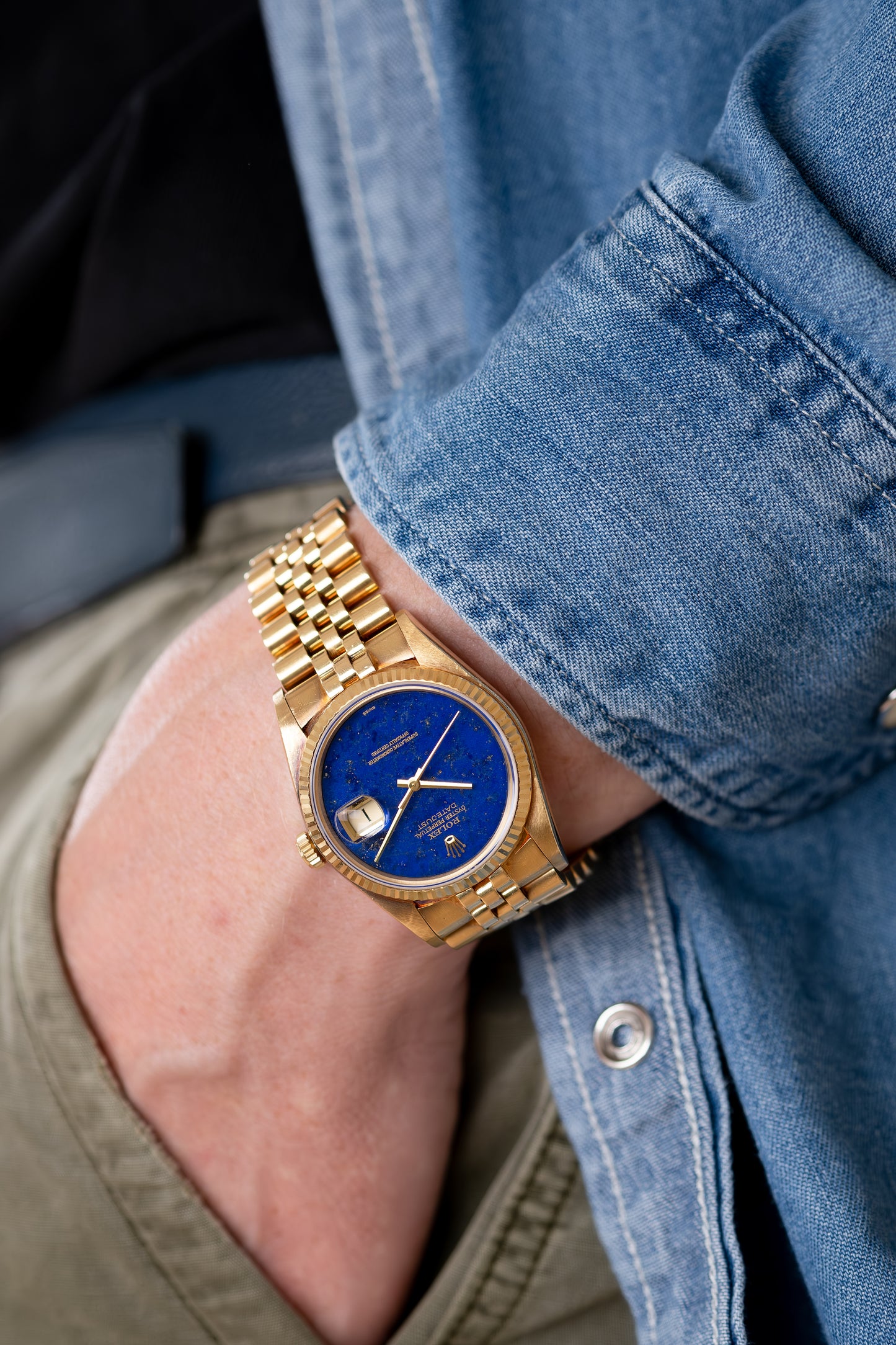 ROLEX Oyster Perpetual Datejust Ref. 16018 Lapis Lazuli Stone Dial (1979)