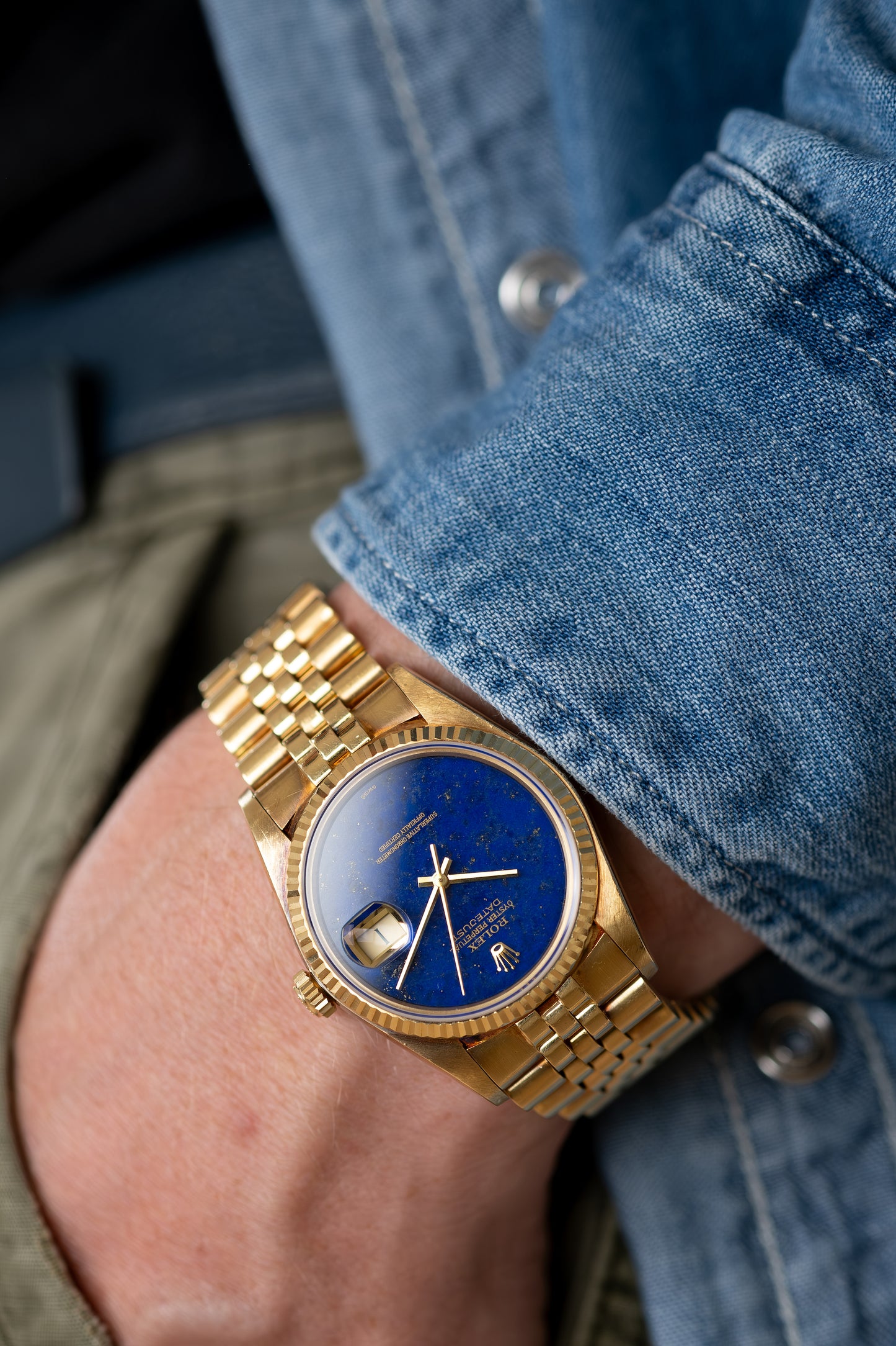 ROLEX Oyster Perpetual Datejust Ref. 16018 Lapis Lazuli Stone Dial (1979)