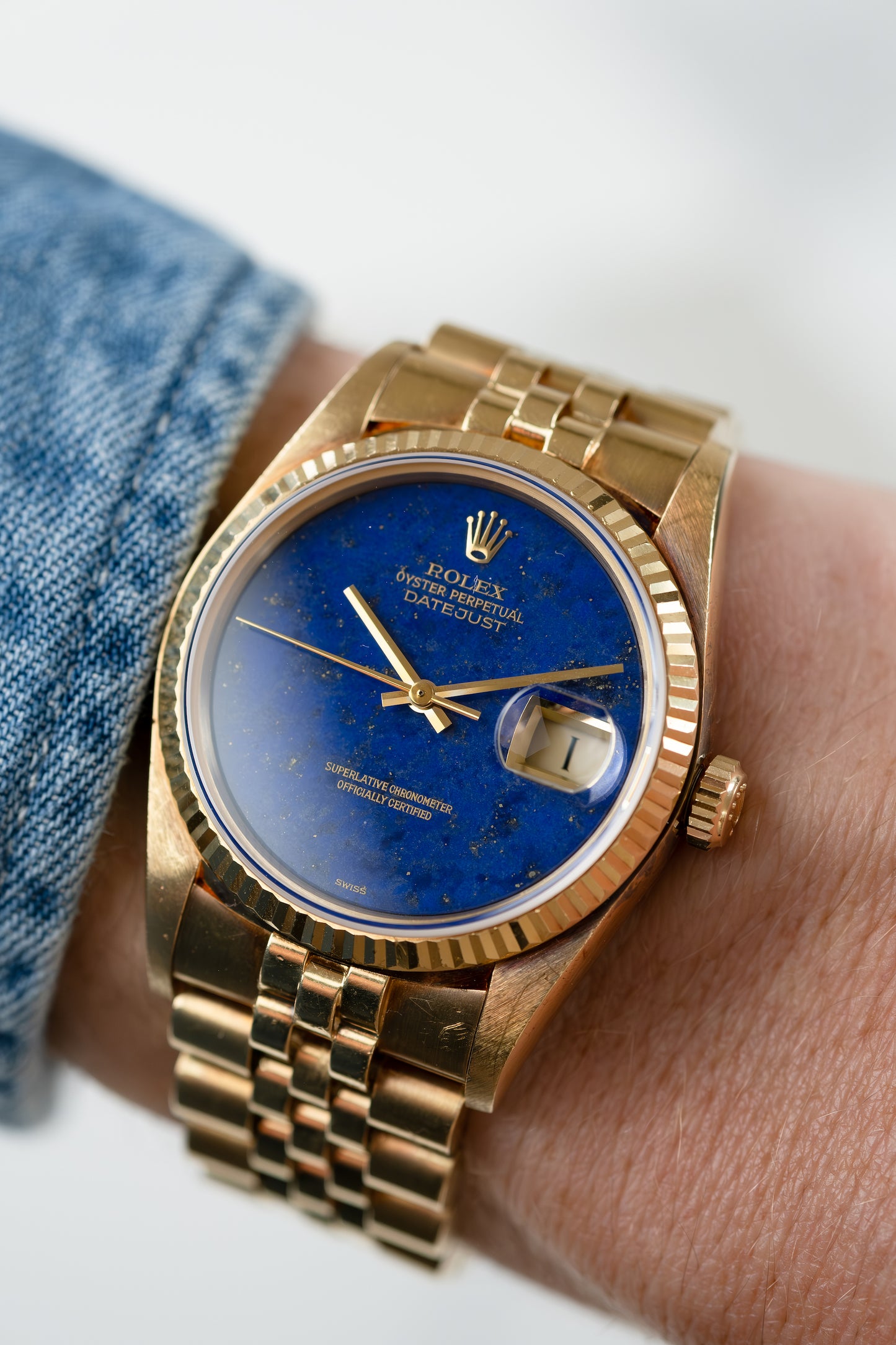 ROLEX Oyster Perpetual Datejust Ref. 16018 Lapis Lazuli Stone Dial (1979)