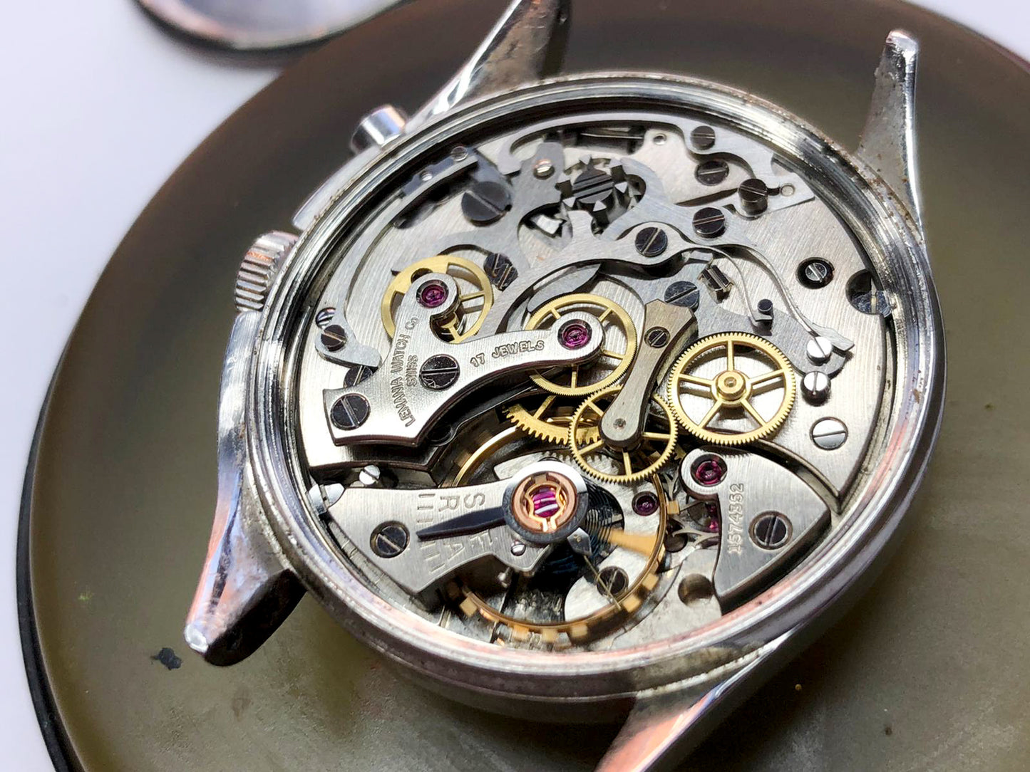 LEMANIA HS9A Military Royal Navy Fleet Air Arm Monopusher Chronograph (c.1965)