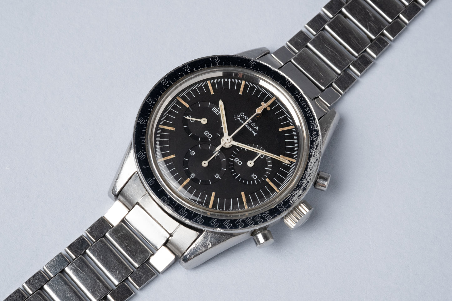 OMEGA Speedmaster Ref. 105.002 62 SC Straight Lug Pre Ed White Rare Transitional Model (1963)
