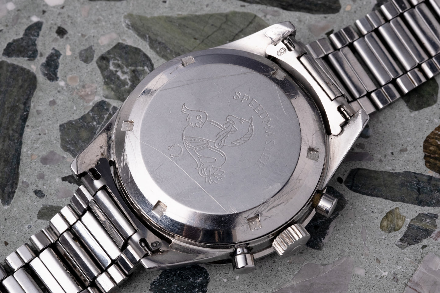 OMEGA Speedmaster Ref. 105.002 62 SC Straight Lug Pre Ed White Rare Transitional Model (1963)