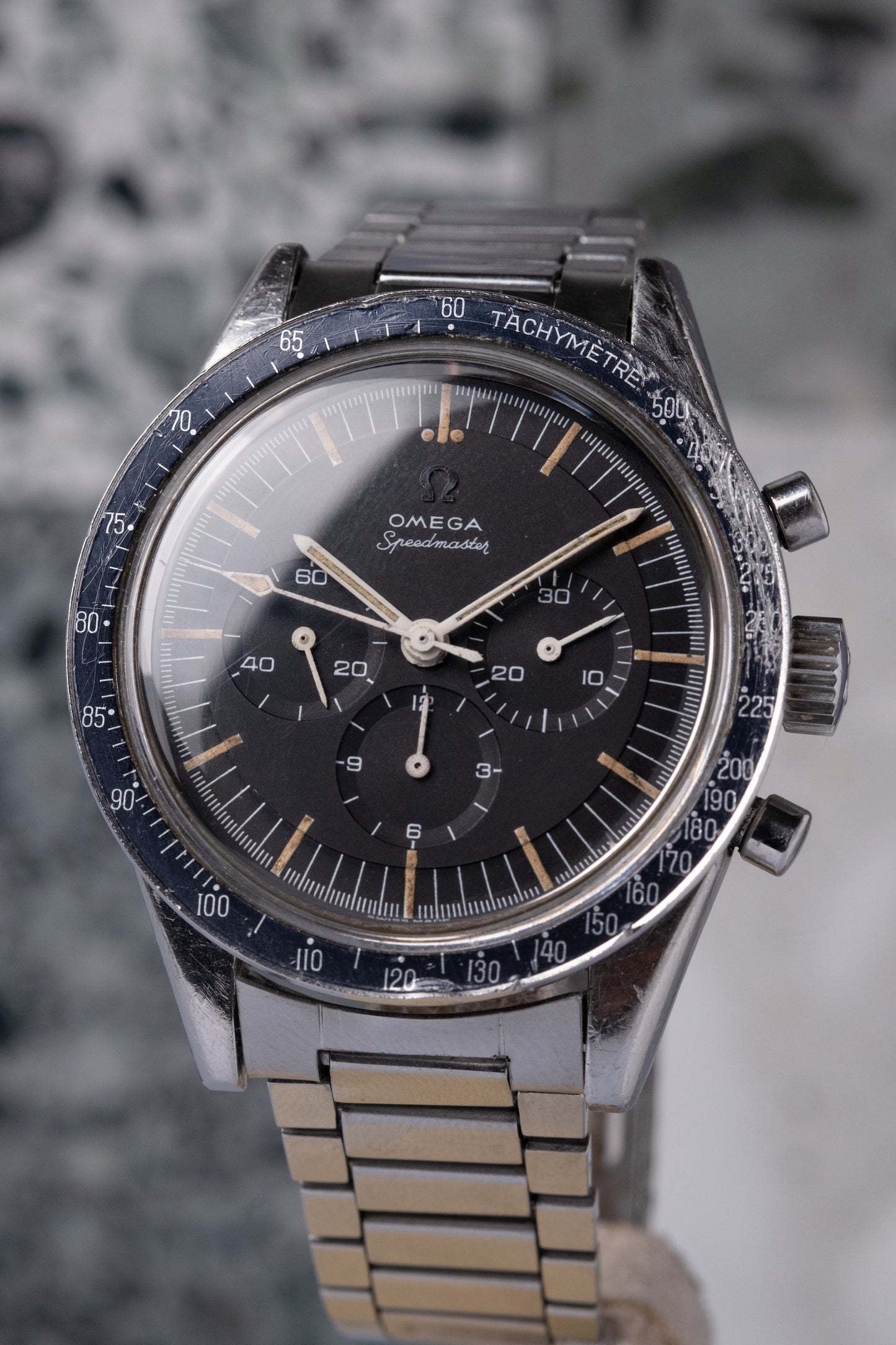 OMEGA Speedmaster Ref. 105.002 62 SC Straight Lug Pre Ed White Rare Transitional Model (1963)