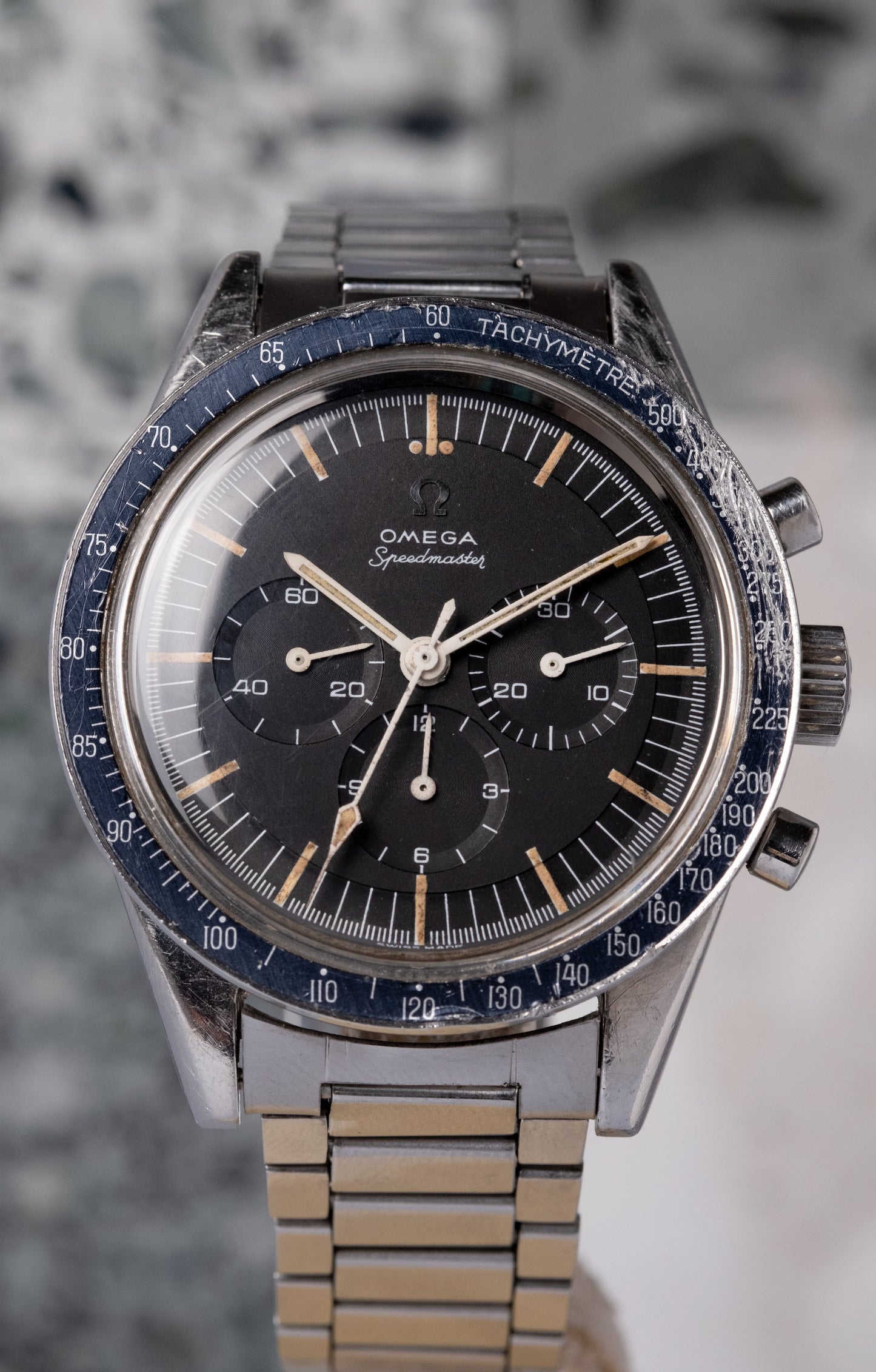 OMEGA Speedmaster Ref. 105.002 62 SC Straight Lug Pre Ed White Rare Transitional Model (1963)