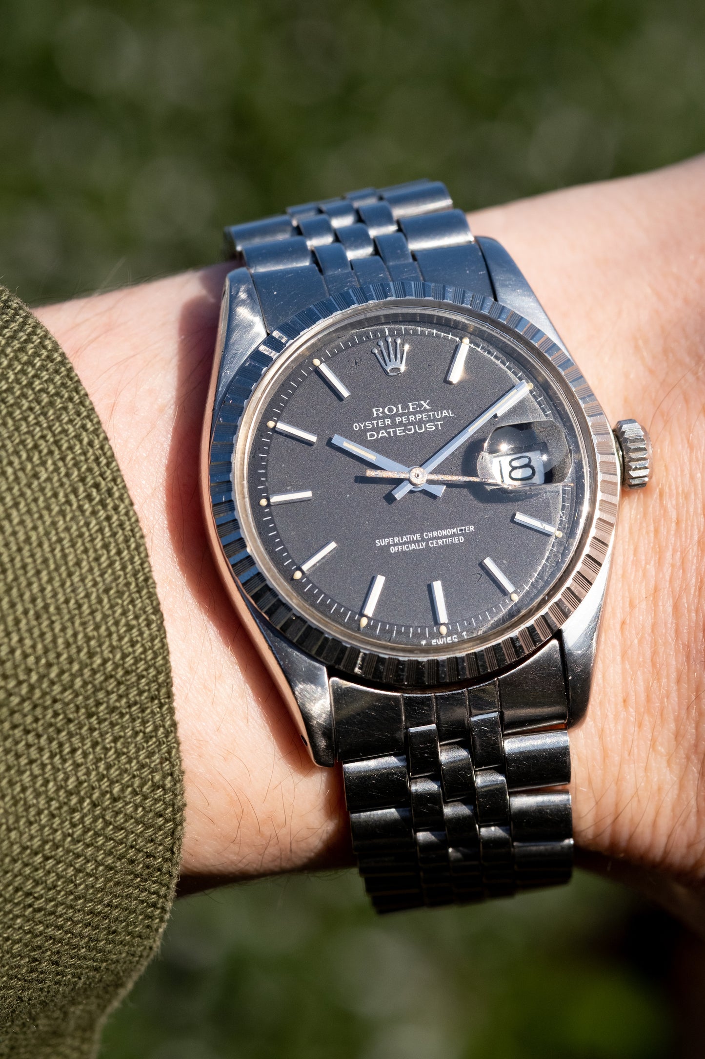 ROLEX Oyster Perpetual Datejust Ref. 1603 Matte Black Dial (1978)