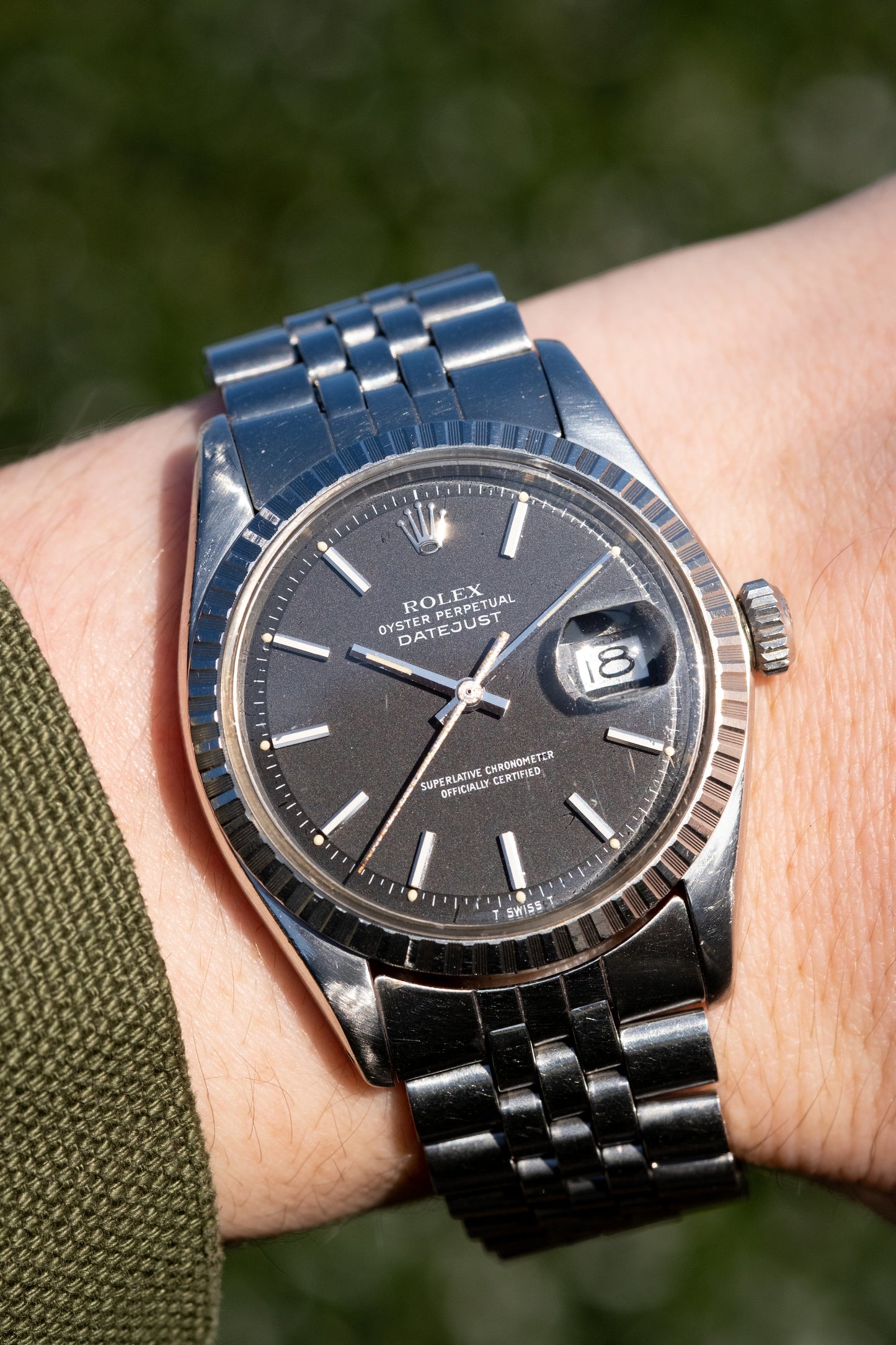 ROLEX Oyster Perpetual Datejust Ref. 1603 Matte Black Dial (1978)