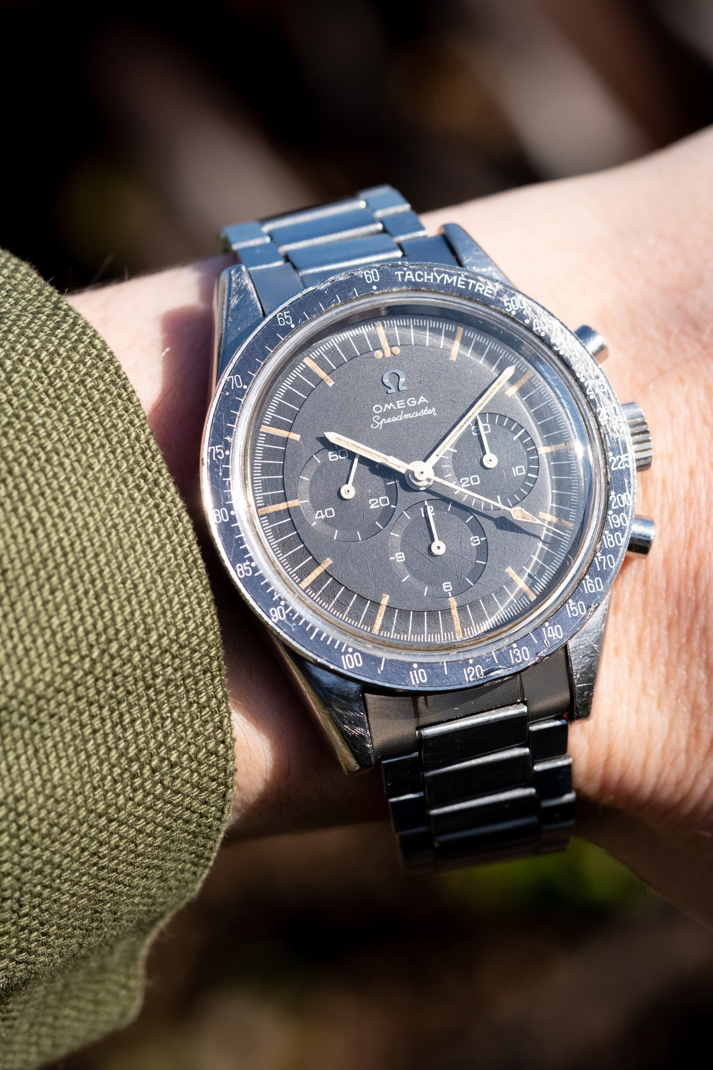 OMEGA Speedmaster Ref. 105.002 62 SC Straight Lug Pre Ed White Rare Transitional Model (1963)