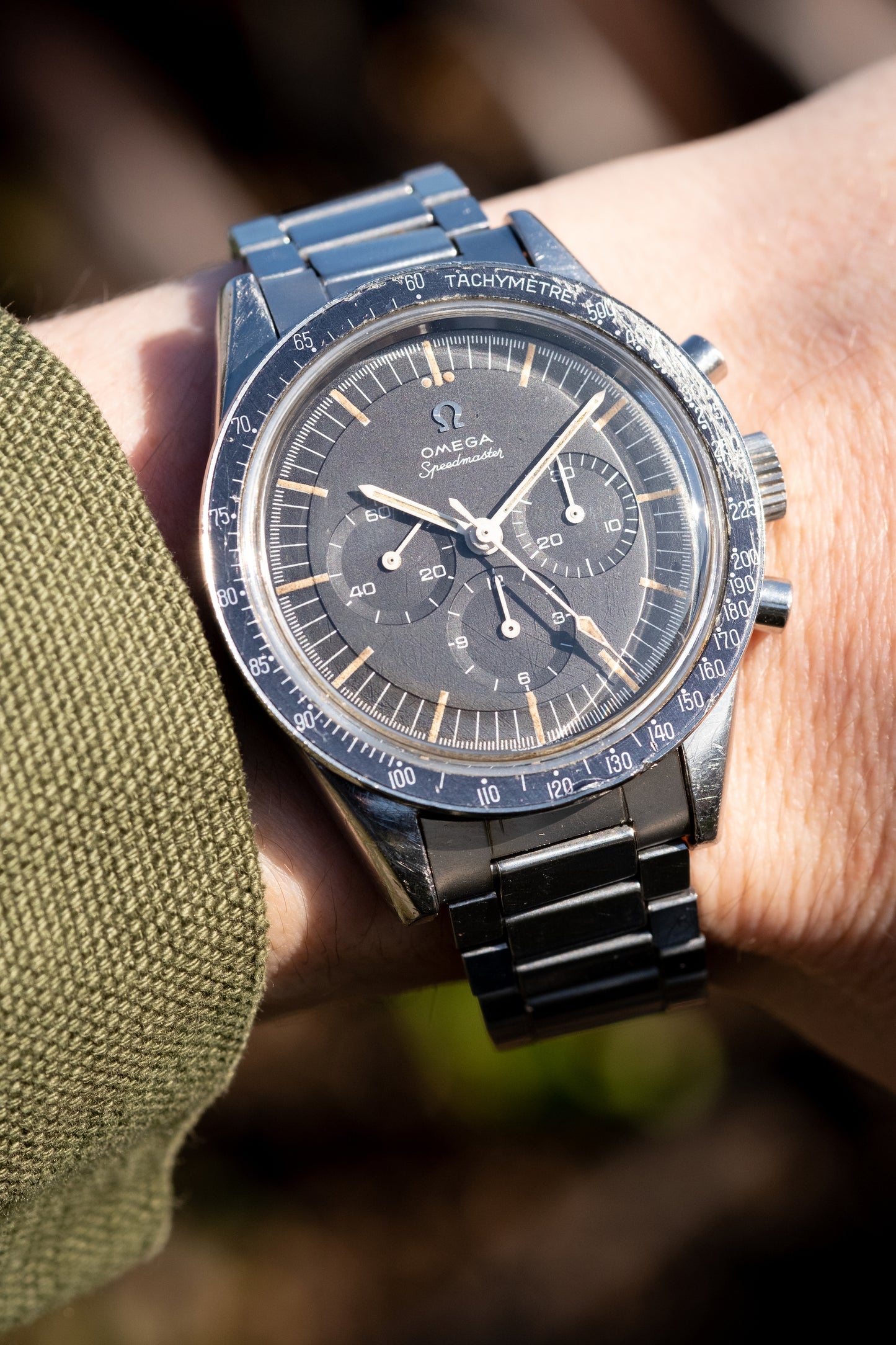 OMEGA Speedmaster Ref. 105.002 62 SC Straight Lug Pre Ed White Rare Transitional Model (1963)