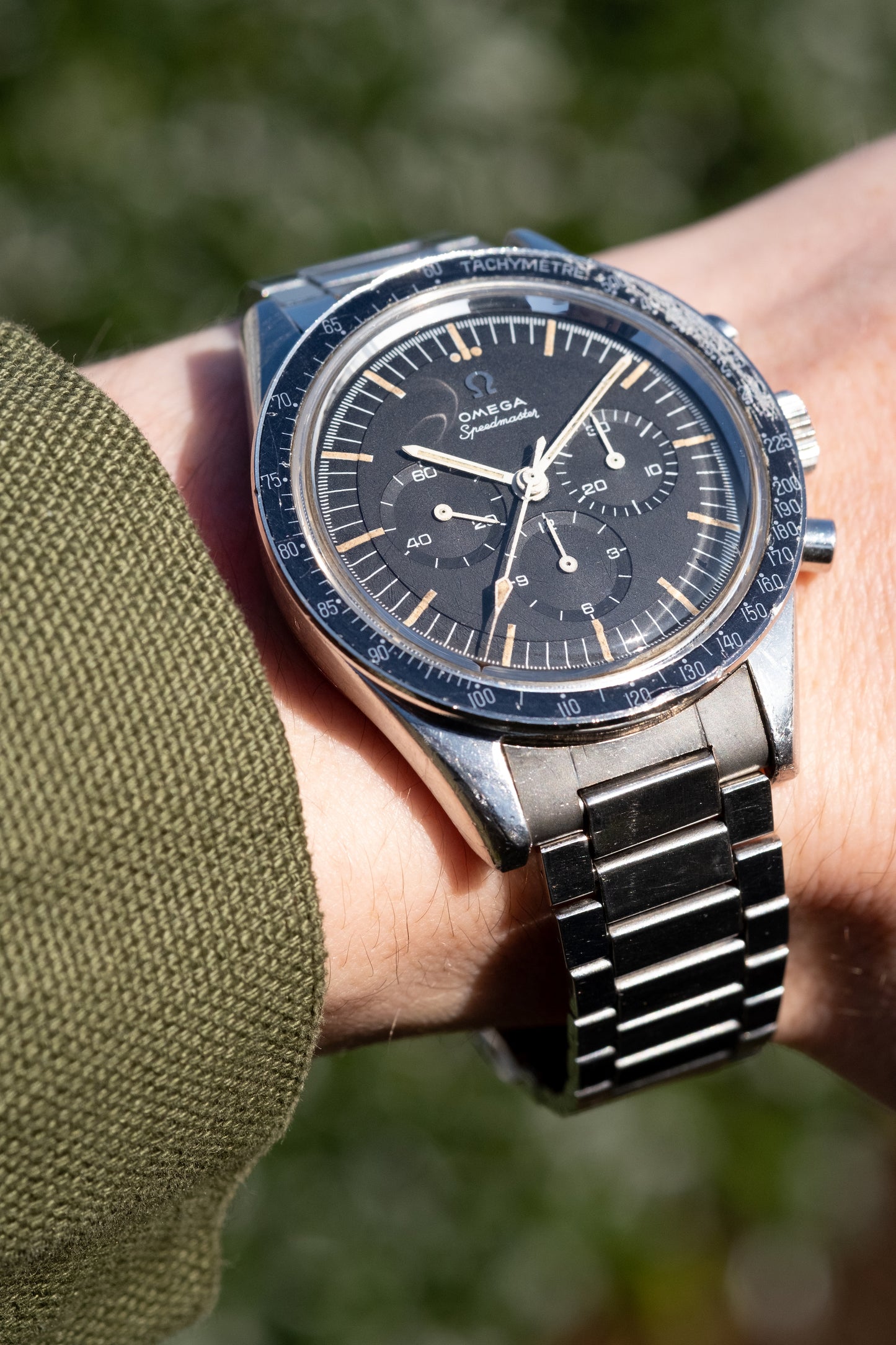 OMEGA Speedmaster Ref. 105.002 62 SC Straight Lug Pre Ed White Rare Transitional Model (1963)